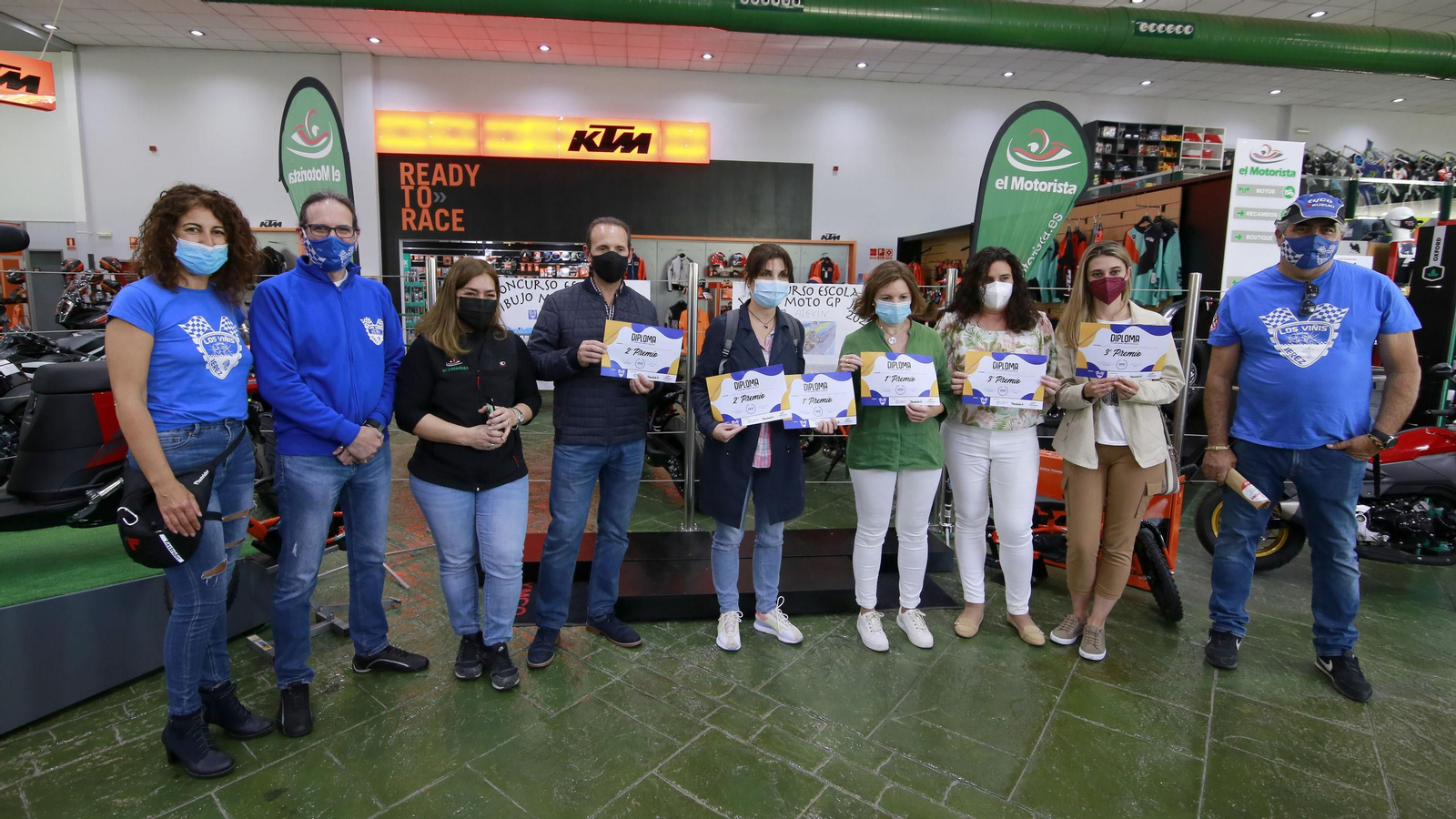 Entrega de premios en El Motorista del Concurso de Dibujo Escolar MotoGP.