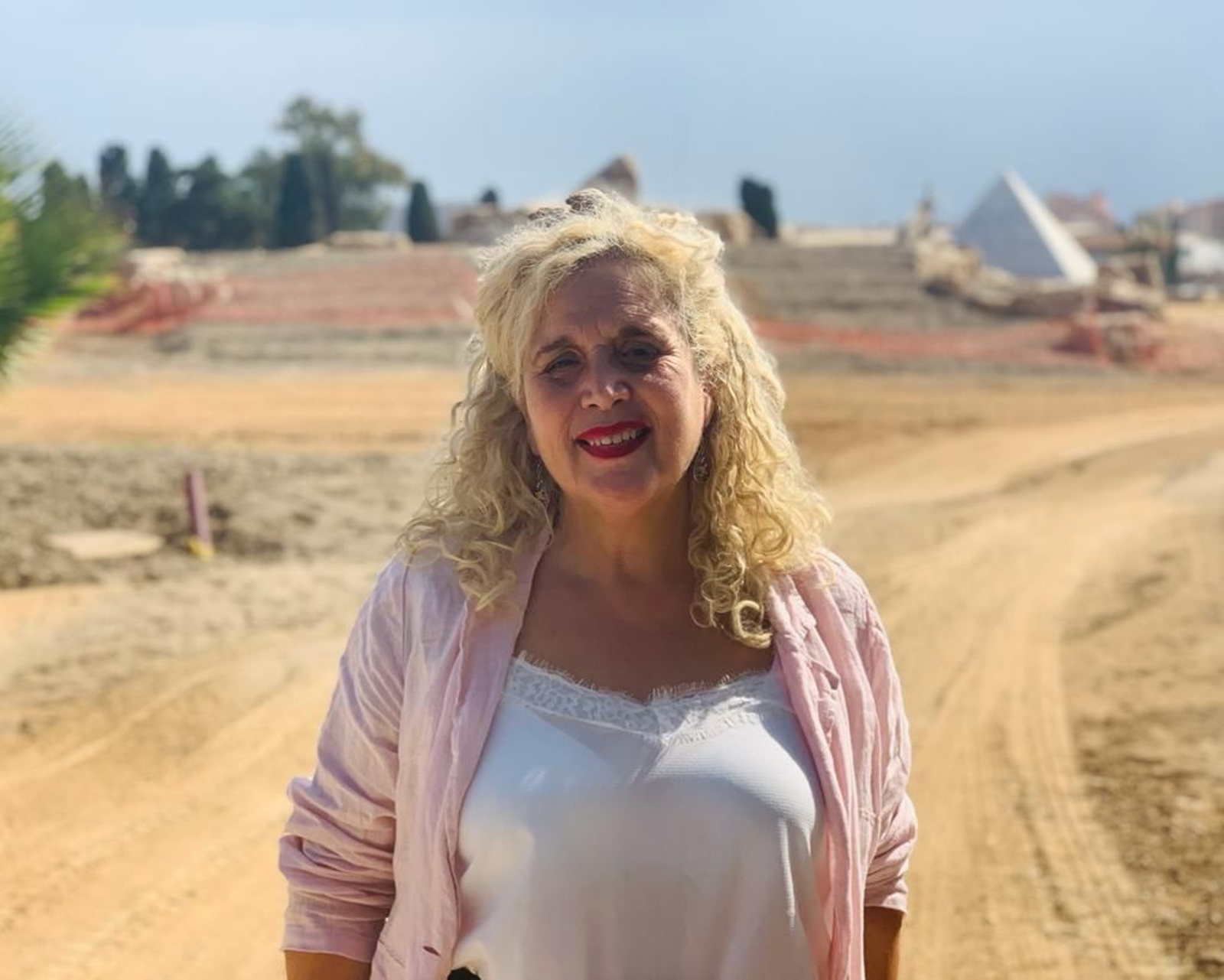 Remedios Ramos en el parque de San Rafael.