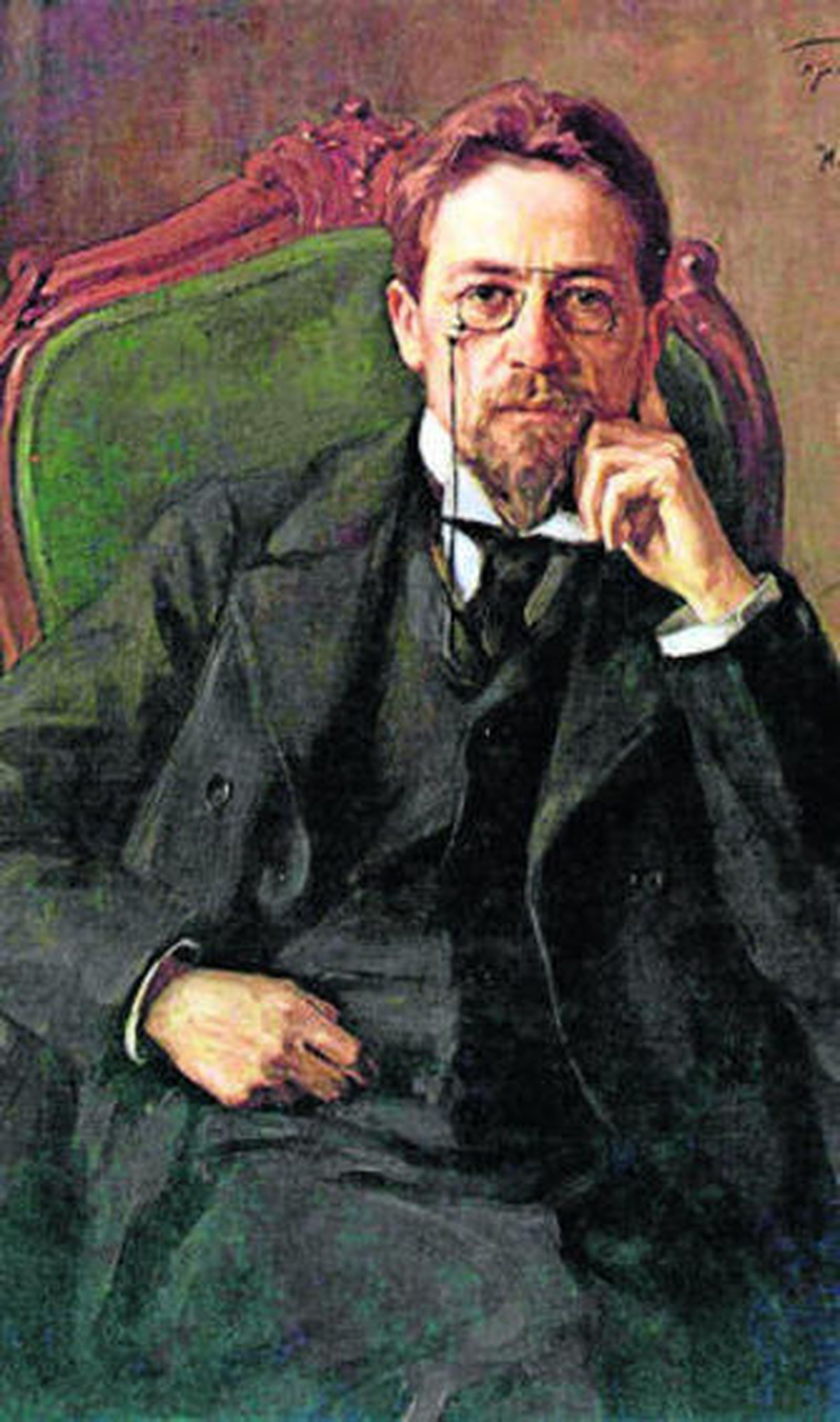 Antón Chéjov, maestro del relato breve, retratado por Osip Braz en 1898.