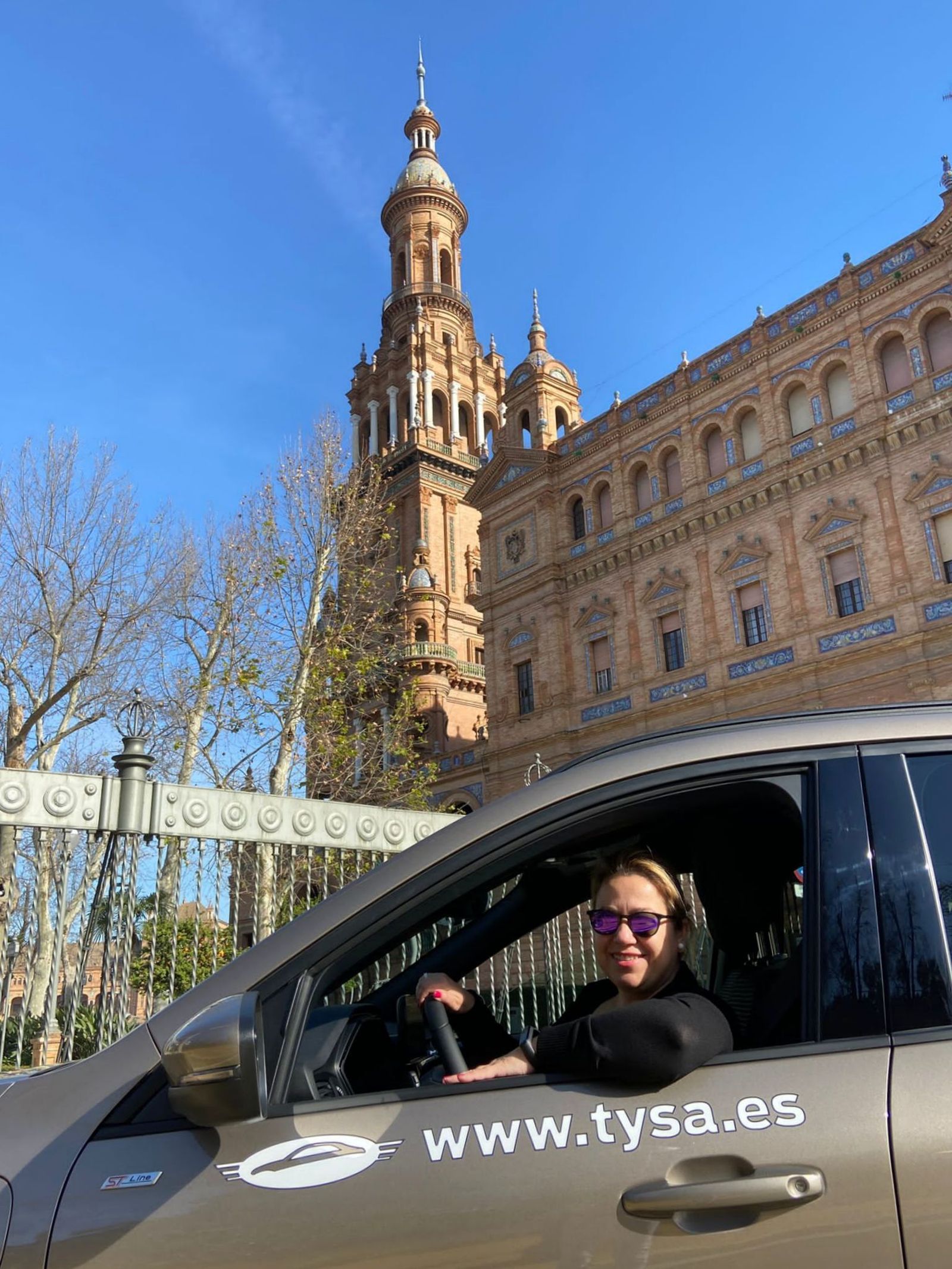 Mar Villalba en su ruta por Sevilla