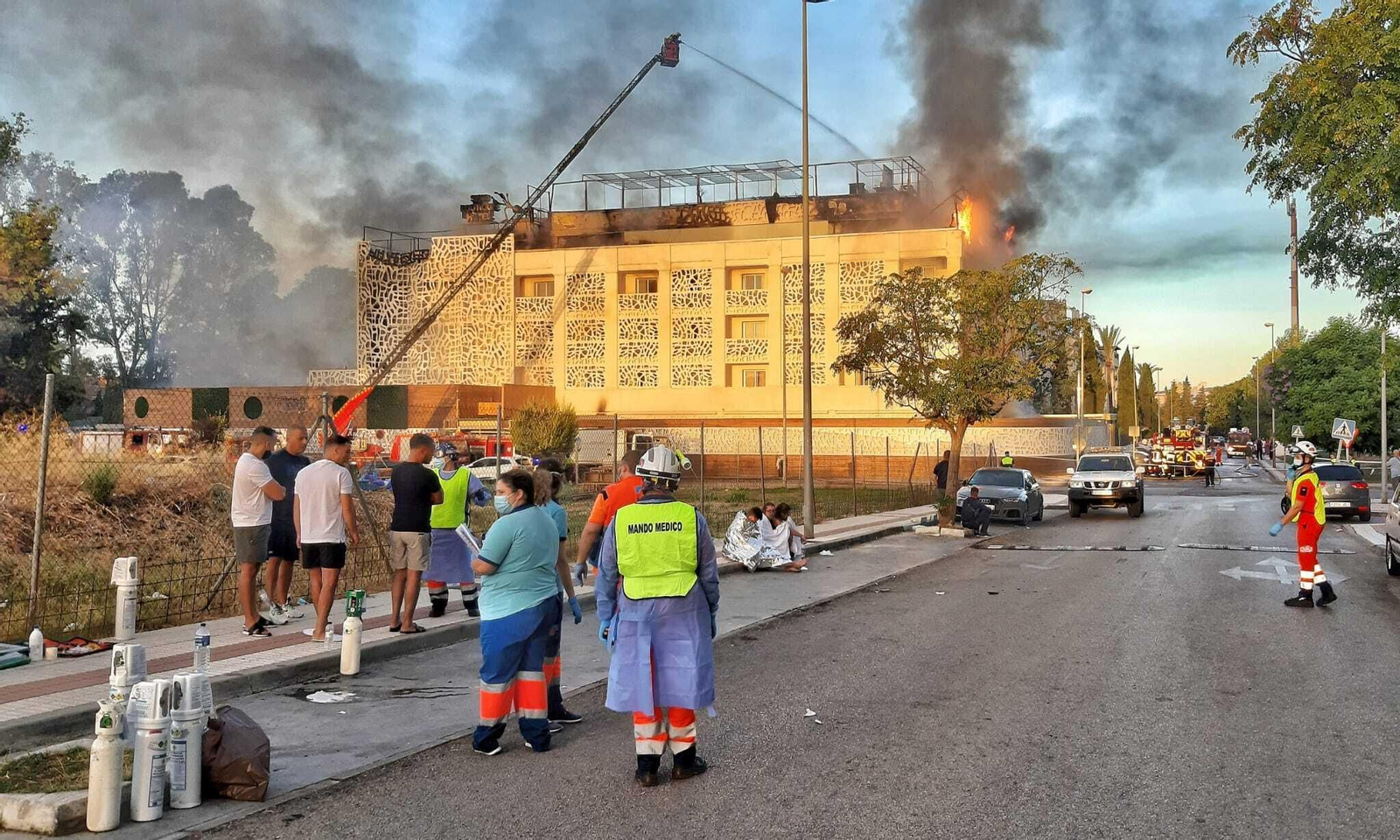 Incendio en el hotel Sisu de Marbella