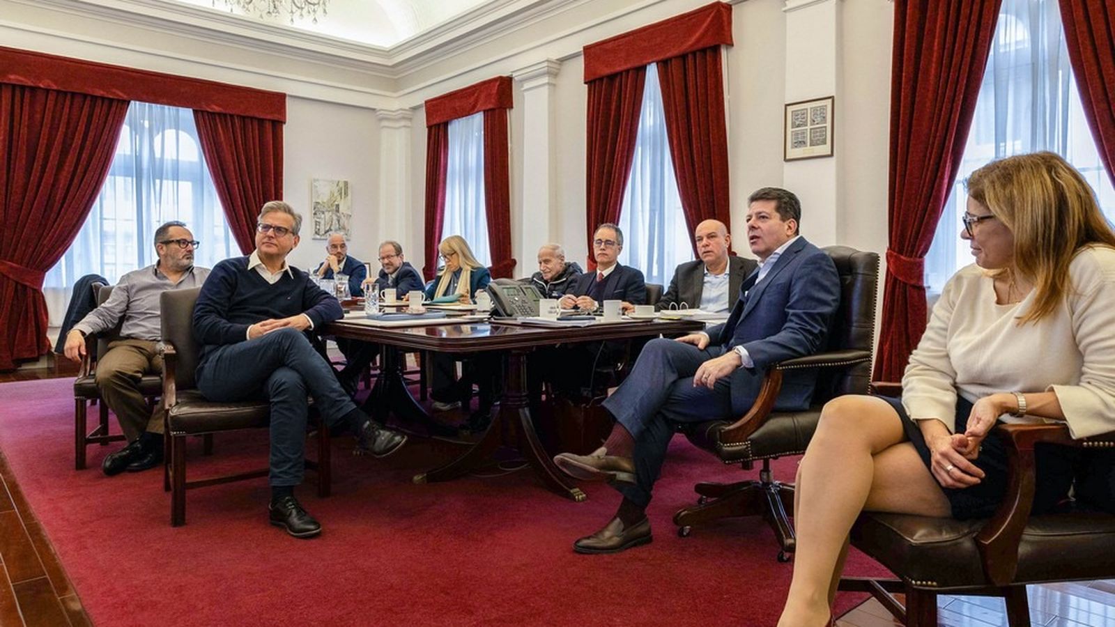 Reunión del Gabinete Ministerial de Gibraltar sobre el Brexit.