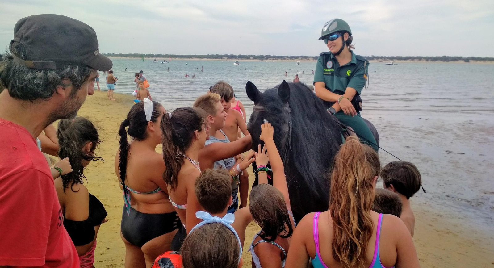 Instantánea tomada en la pasada temporada de carreras de caballos en las playas de Sanlúcar.