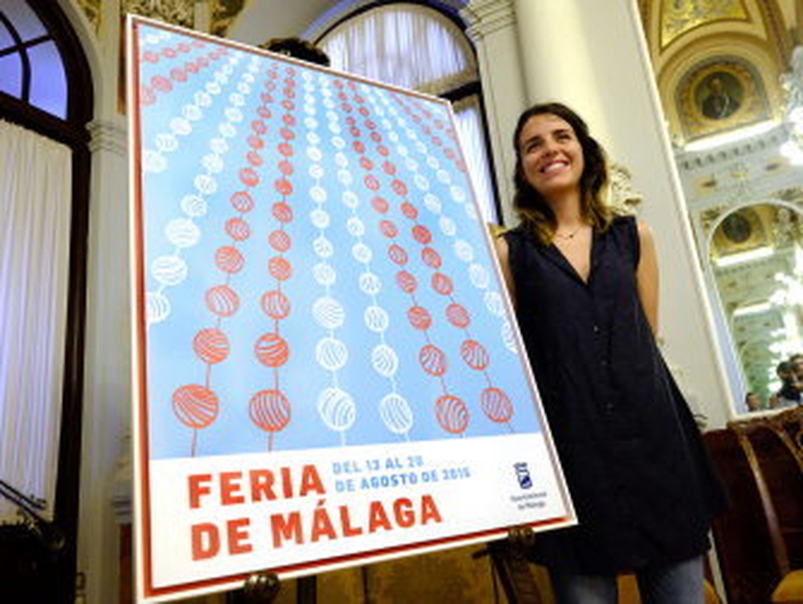 Los farolillos, protagonistas del cartel de la Feria de Málaga 2016