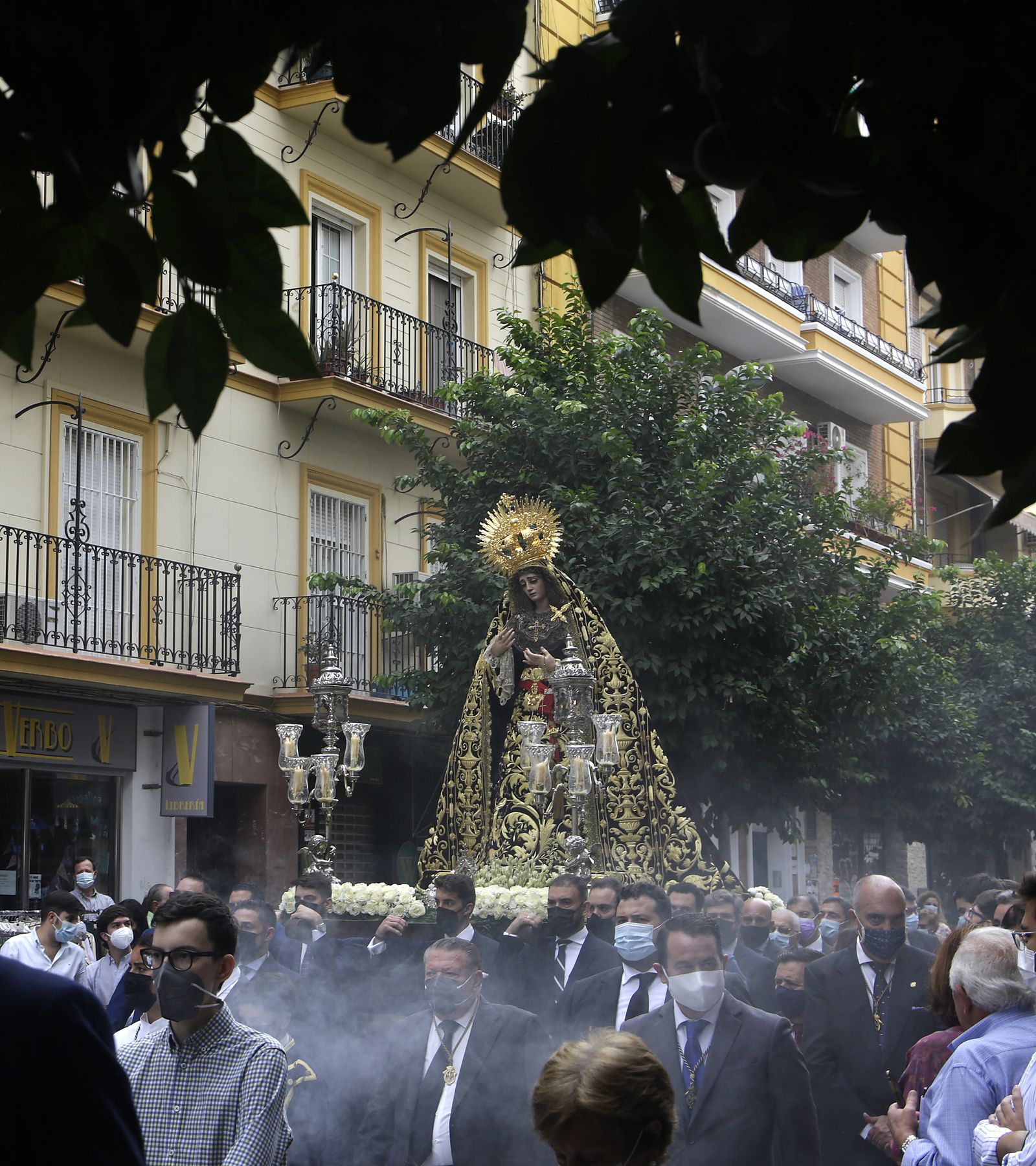 Virgen de la Victoria en el Rosario de la Aurora
