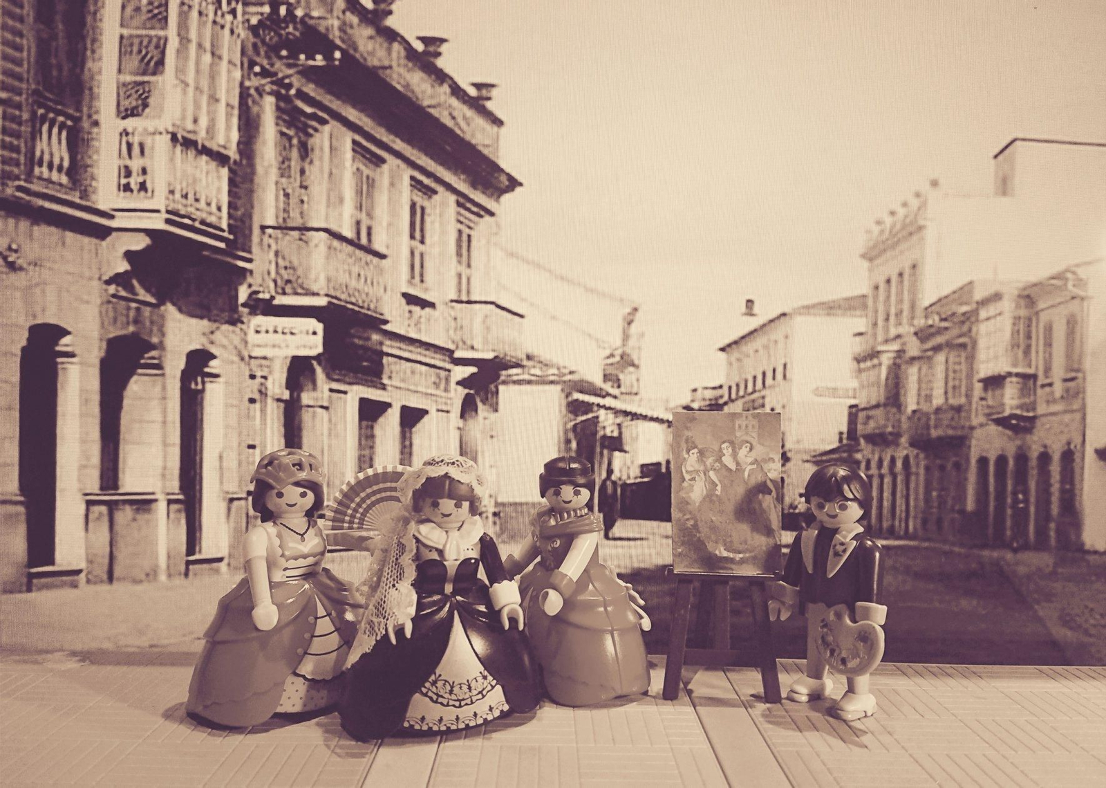 La historia de La Línea, a través de figuras de Playmobil