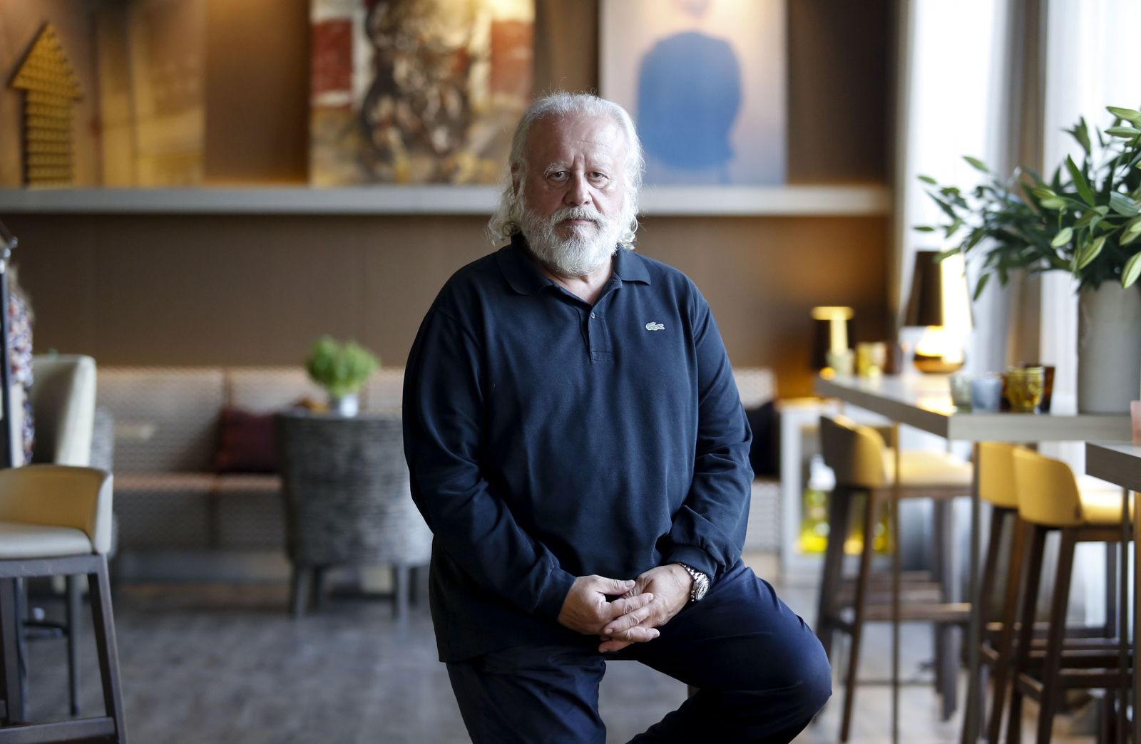 El actor Juan Echanove posa para una entrevista en un hotel de Málaga hace dos años.