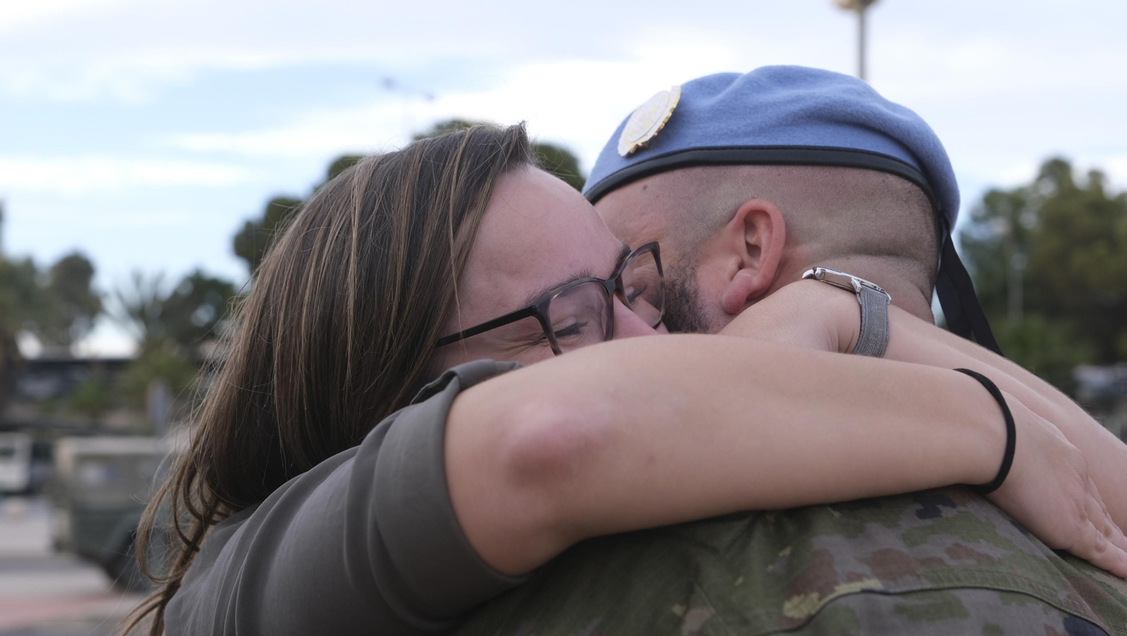 Imágenes de la salida del segundo contingente de La Legión con destino el Líbano