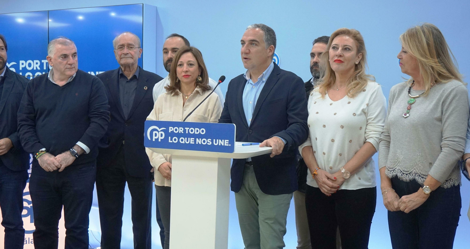 Elías Bendodo valora los resultados electorales.