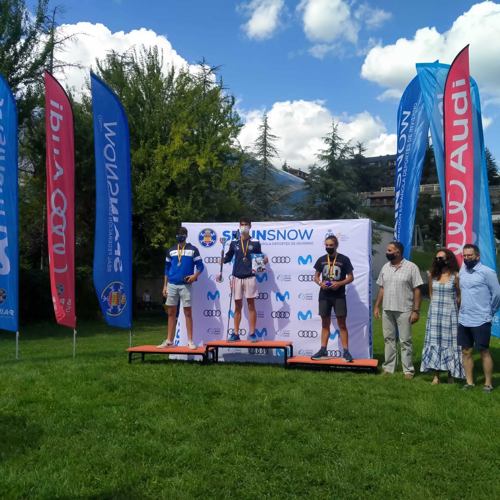 Martín Sánchez, en el podio.