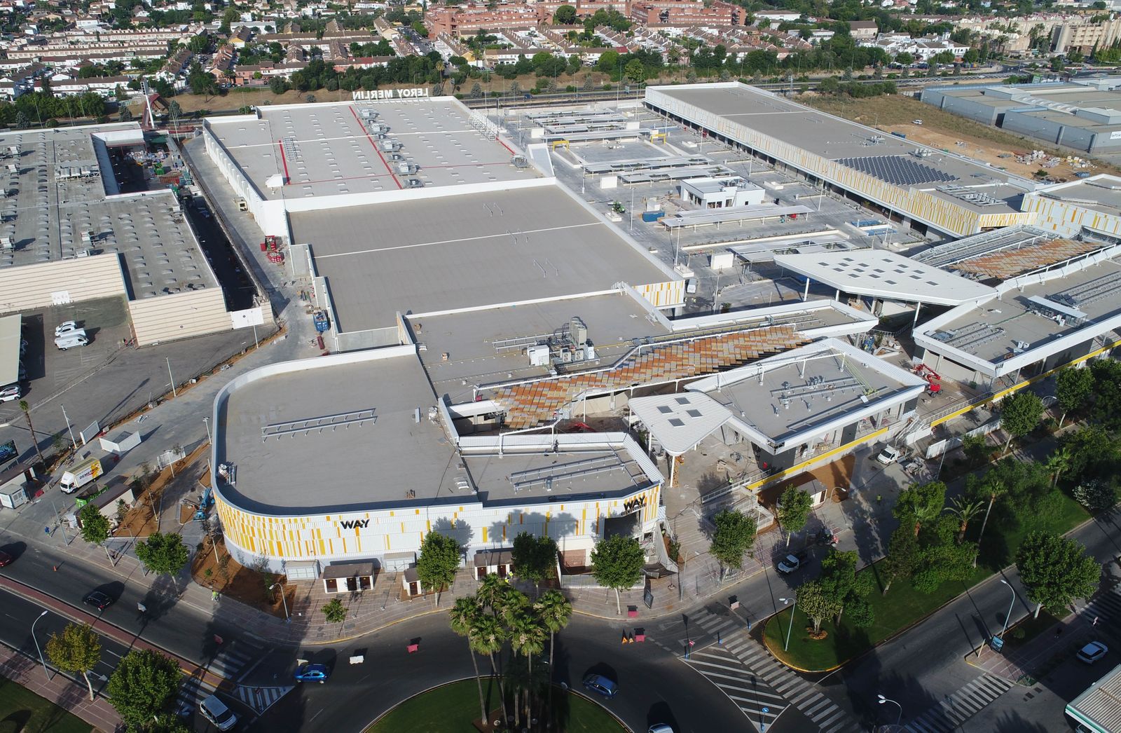 Estado actual del centro comercial Way de Dos Hermanas.