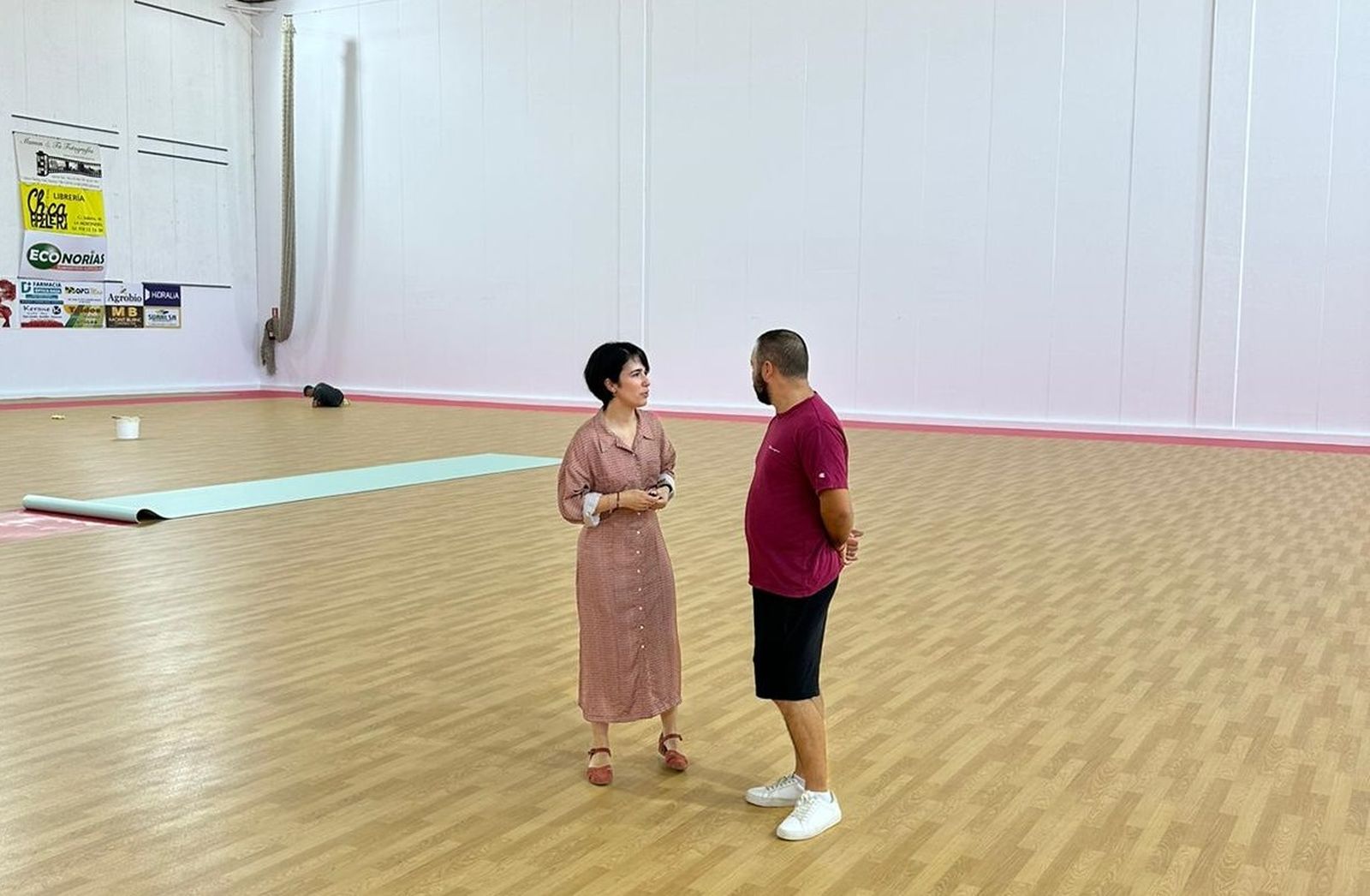 Rocío Vega y Ángel Morales en el Pabellón.