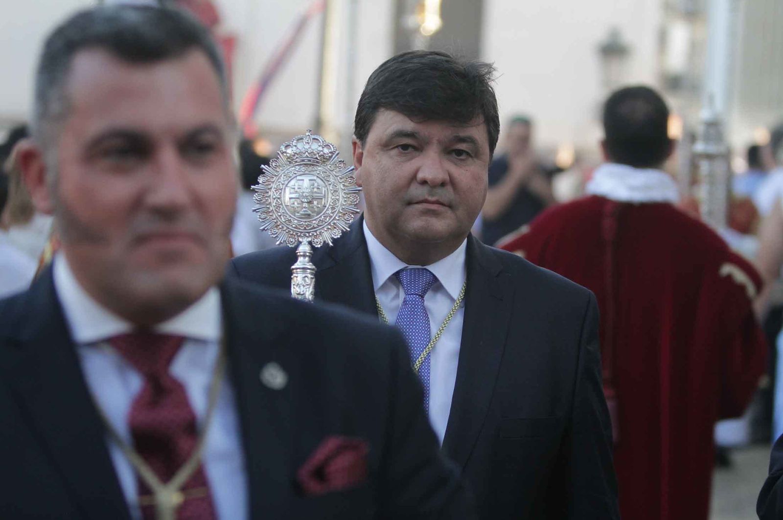 Imágenes del Señor de Pasión en la procesión del centenario de la hermandad