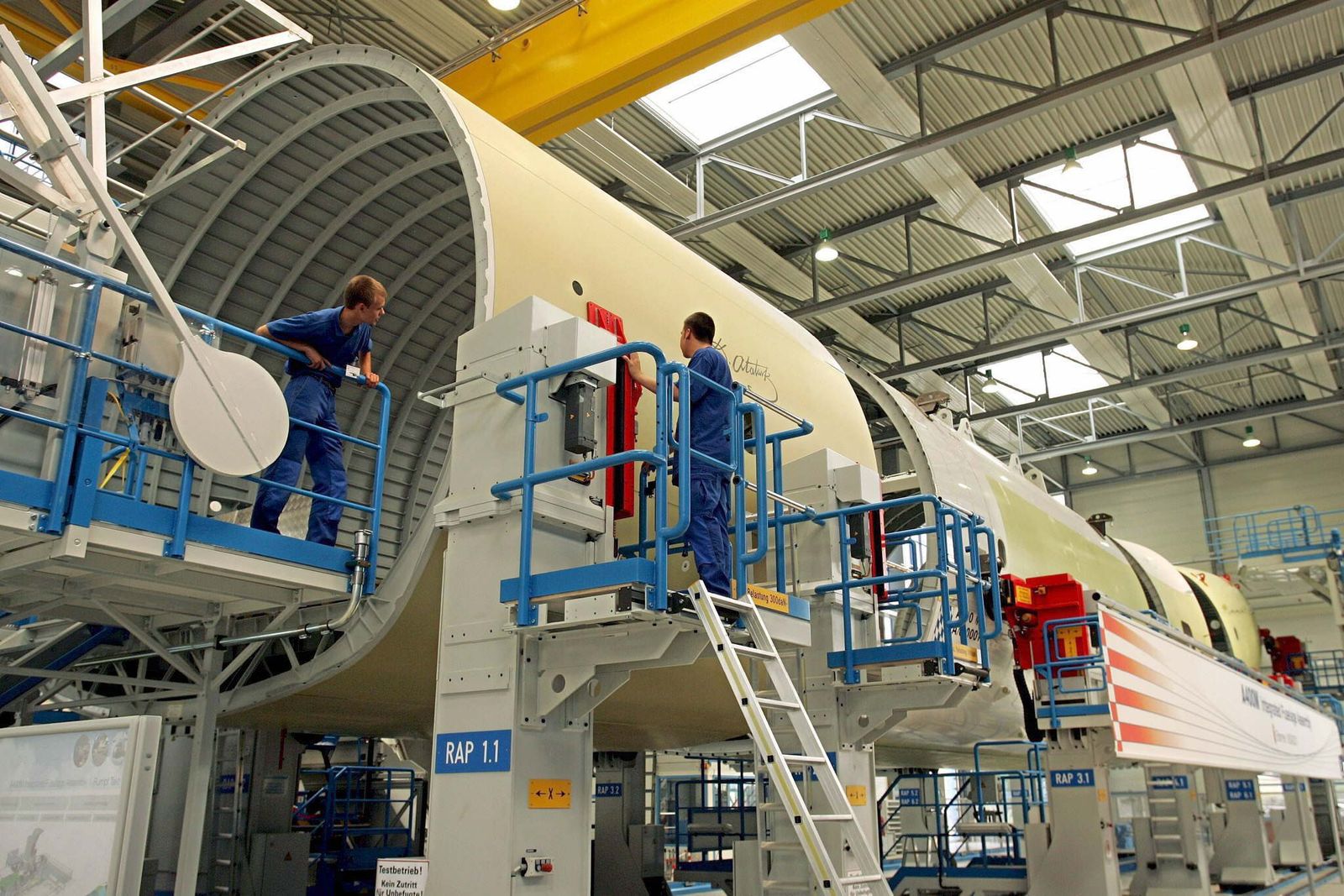 Factoria de Airbus en Bremen, Alemania, donde reside la mayoría de los onubenses en el extranjero, emigrados por motivos laborales.