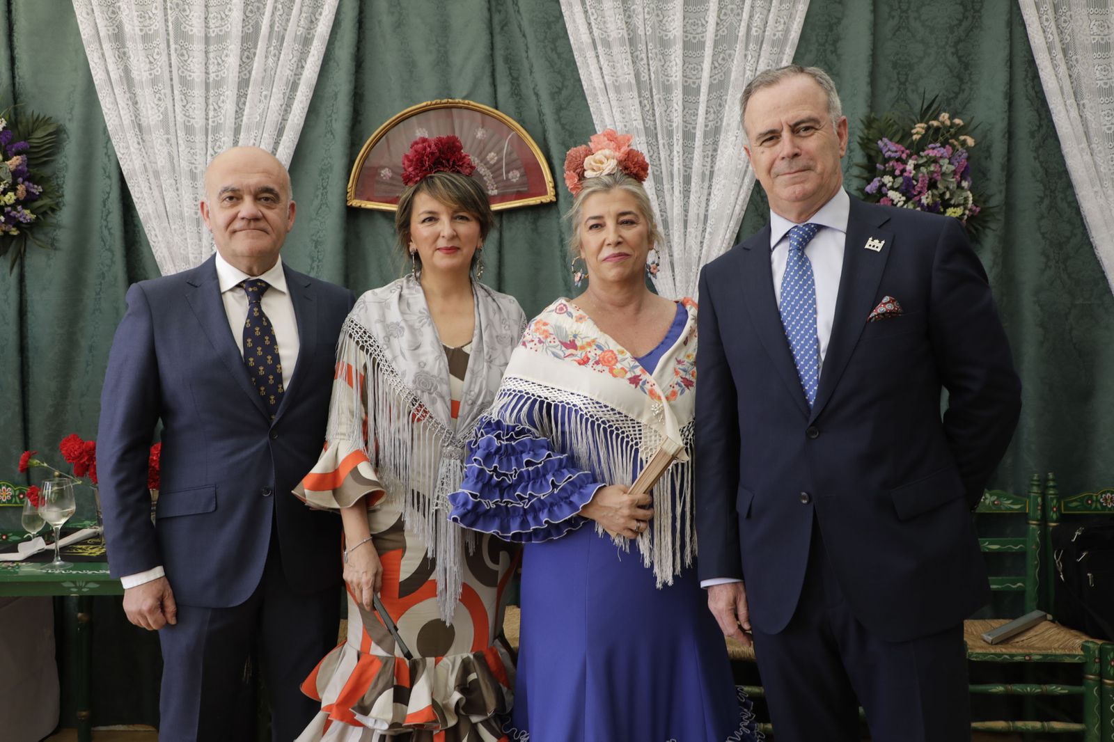 General Luis Cepeda, Ludivina Caperos, Carmen Méndez, Teniente General Carlos Melero