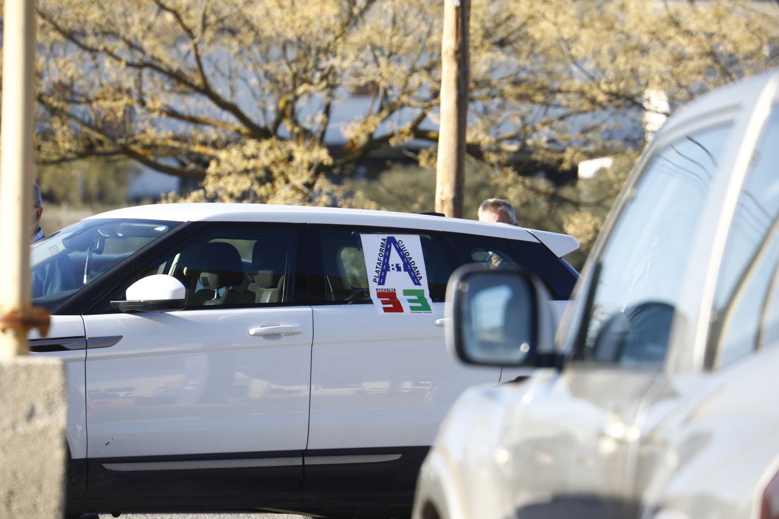 Las fotografías de la marcha lenta entre Córdoba y Badajoz para exigir la autovía A-81