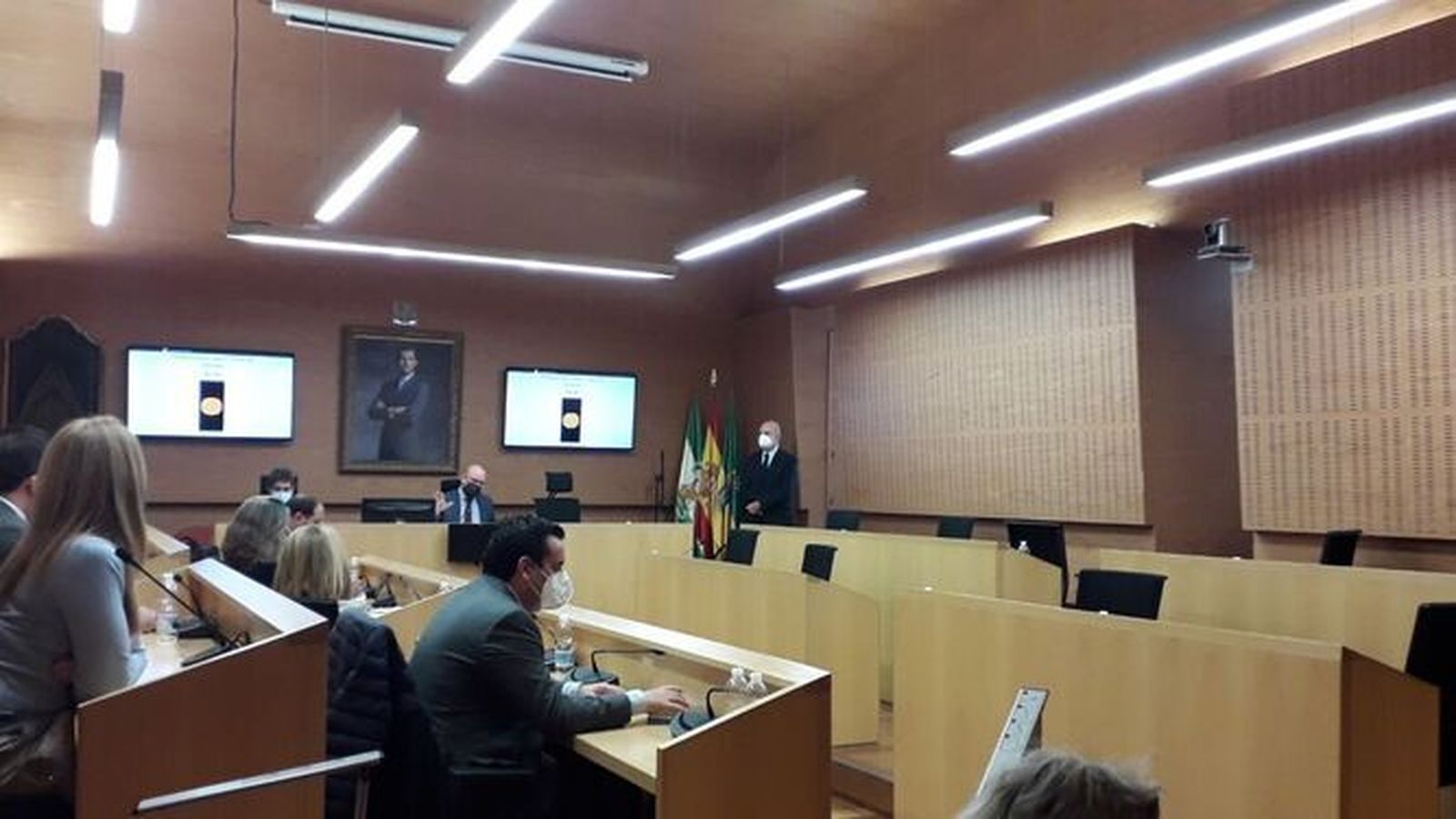 El debate sobre el estado de la ciudad acabó en 2021 con la bancada de la oposición de izquierdas vacía.