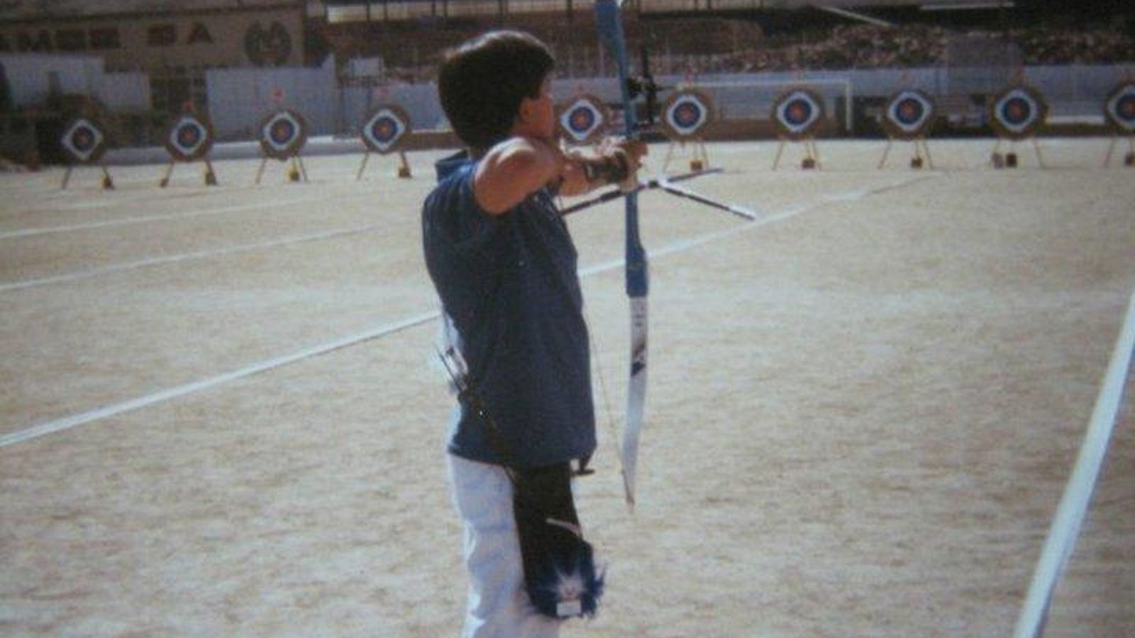 Agustin Rodriguez durante una competición a principio de los noventa