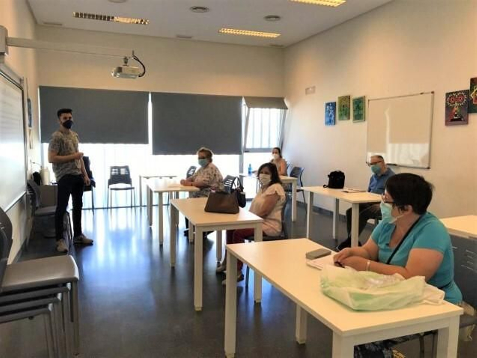 Actividad en la sede de Asaenec.