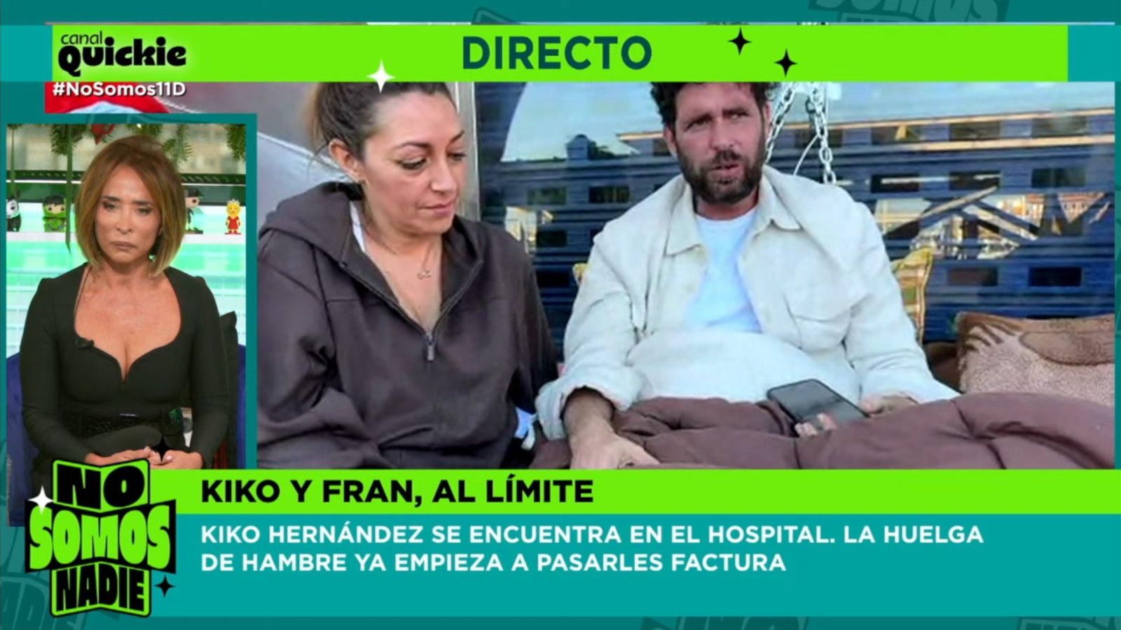 Fran Antón entra en directo en 'No somos nadie' para explicar la delicada situación de Kiko Hernández.