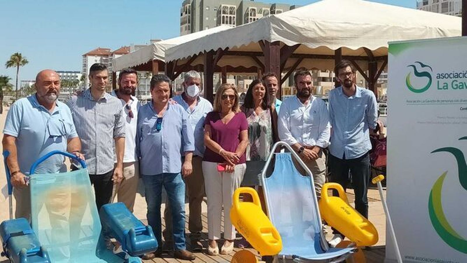 El programa Hidrosport, durante una visita de la Corporación a los módulos en 2022.