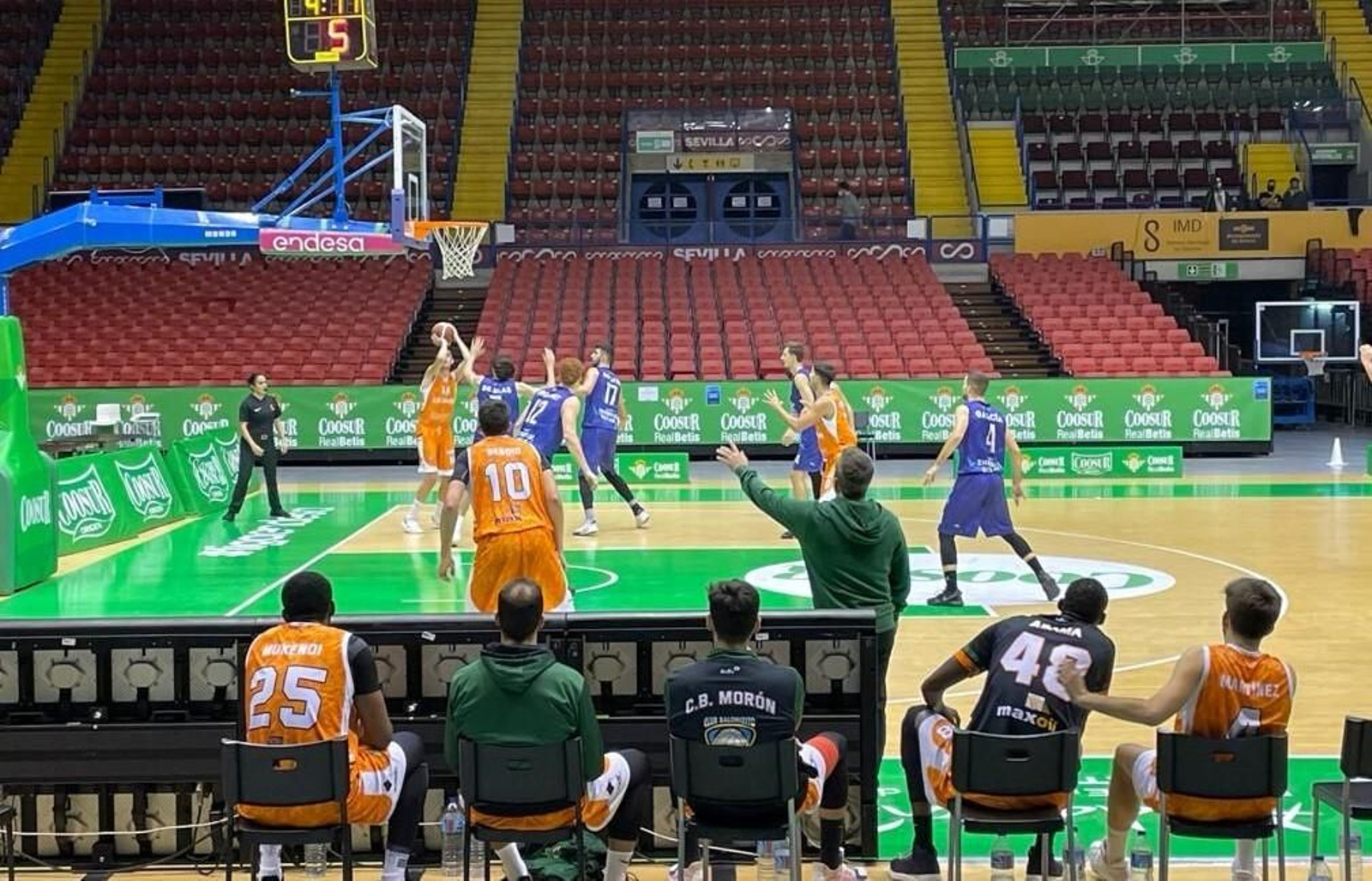 Una imagen del partido disputado en el Palacio de los Deportes.