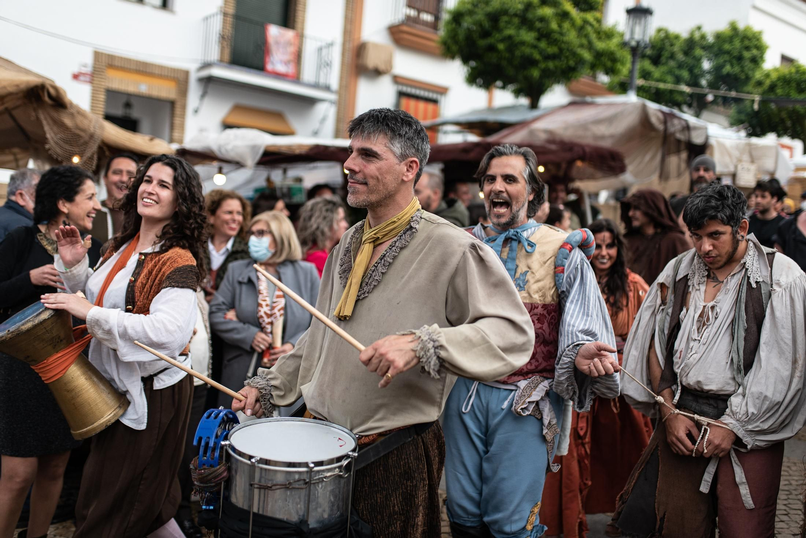 Imágenes del ambiente en la Feria del Descubrimiento de Palos de la Frontera