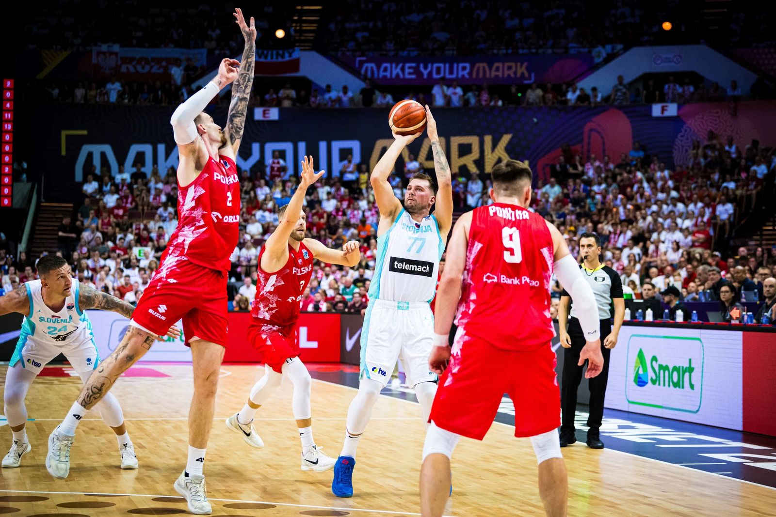 La Polonia de Balcerowski se impone a la Eslovenia de Doncic