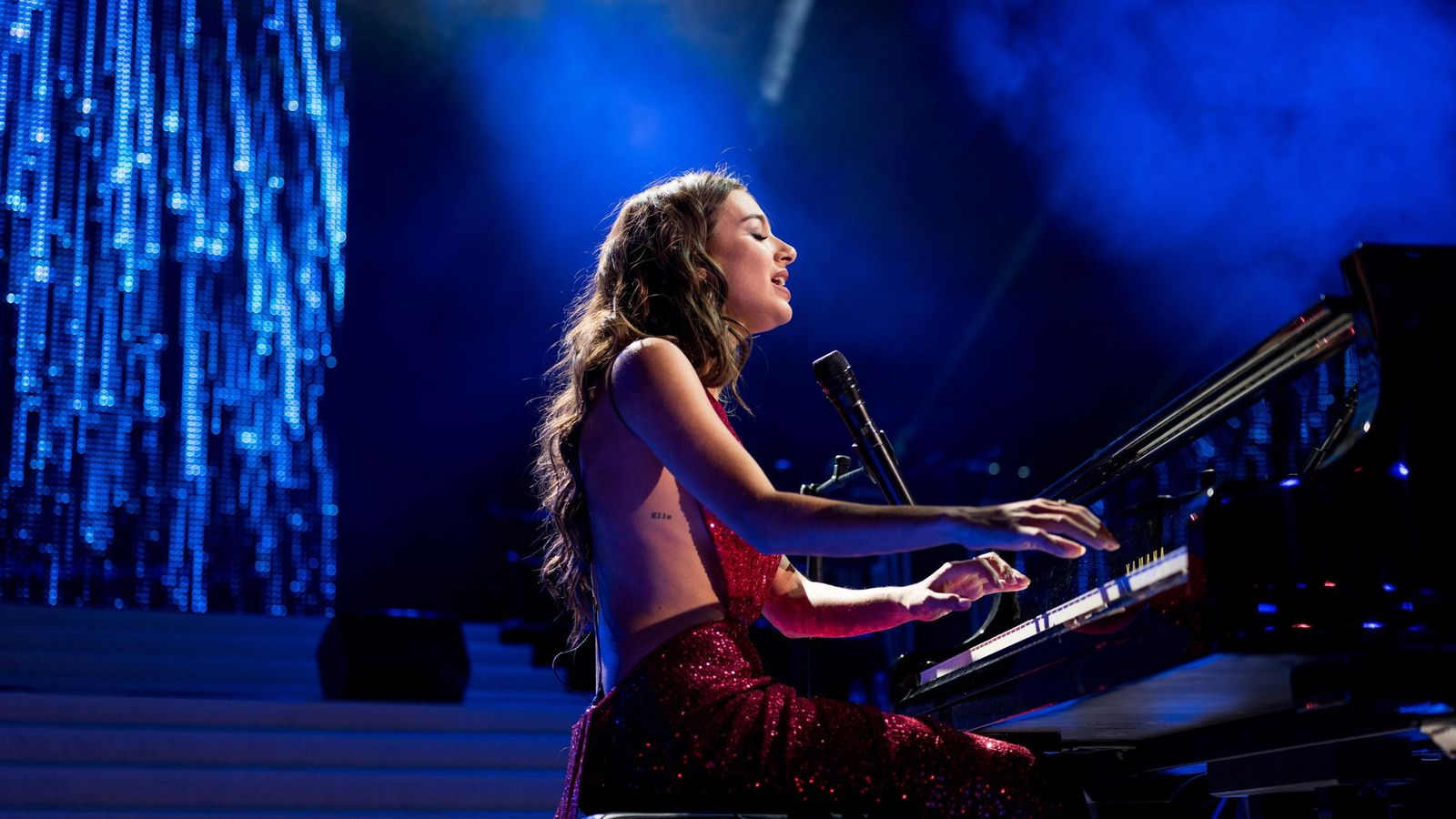 Ana Guerra, durante su actuación en la gala.