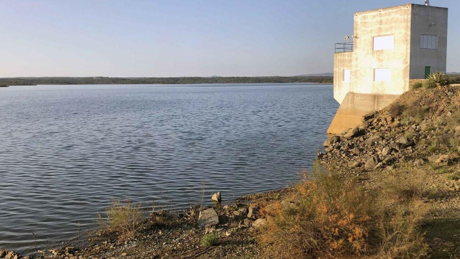 Situación hídrica del embalse del Piedras en Cartaya.