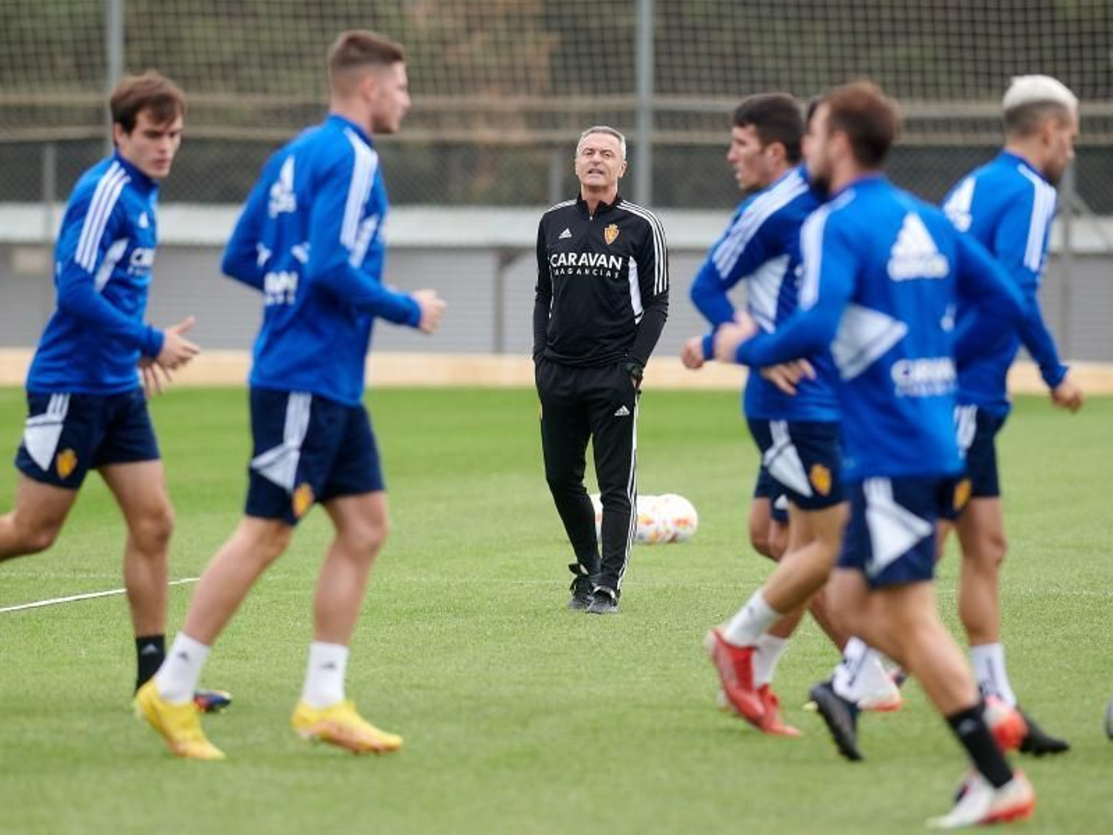 El Zaragoza, en una sesión con Escribá