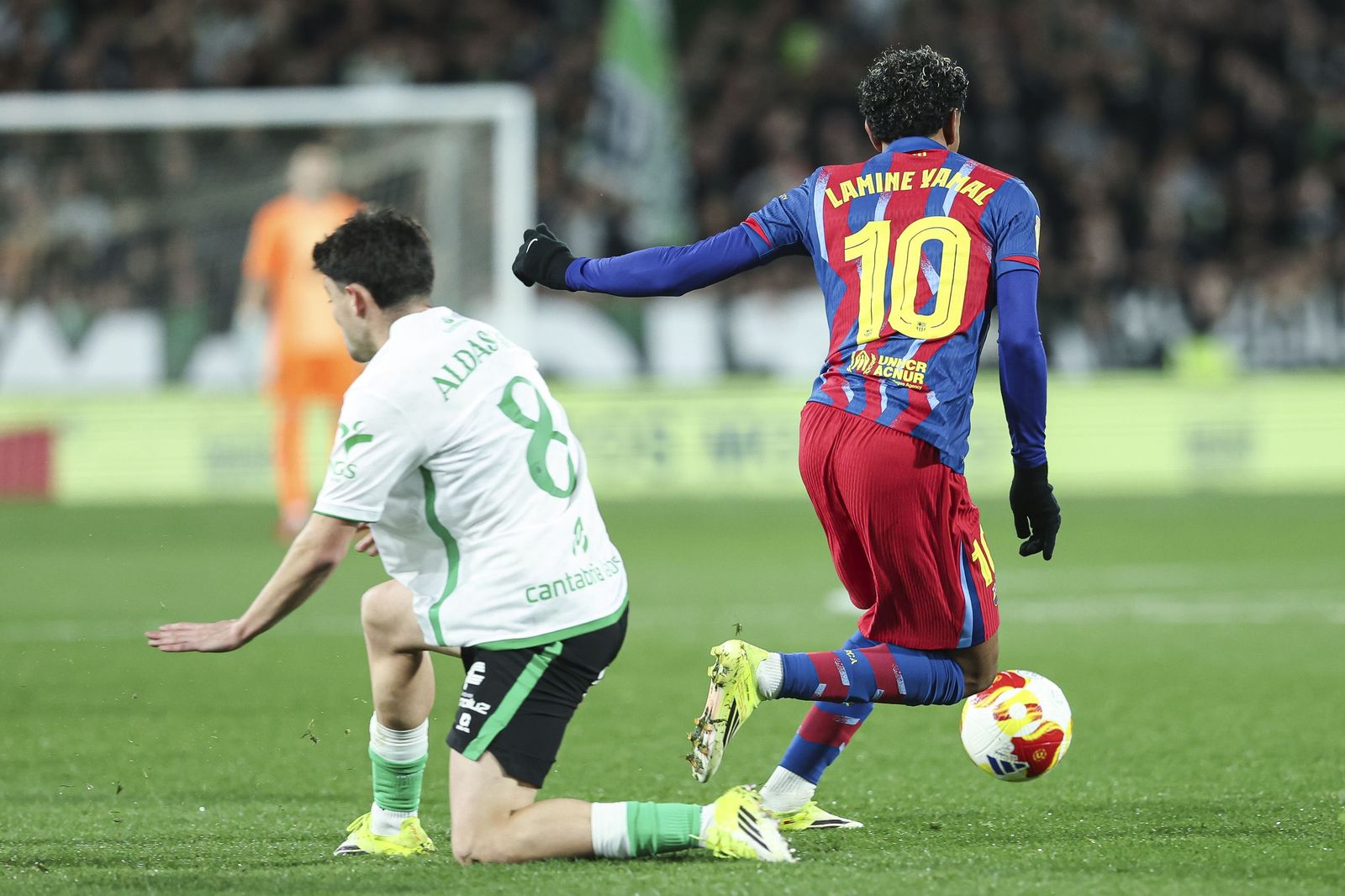 Las fotos del Racing-Barcelona de Copa
