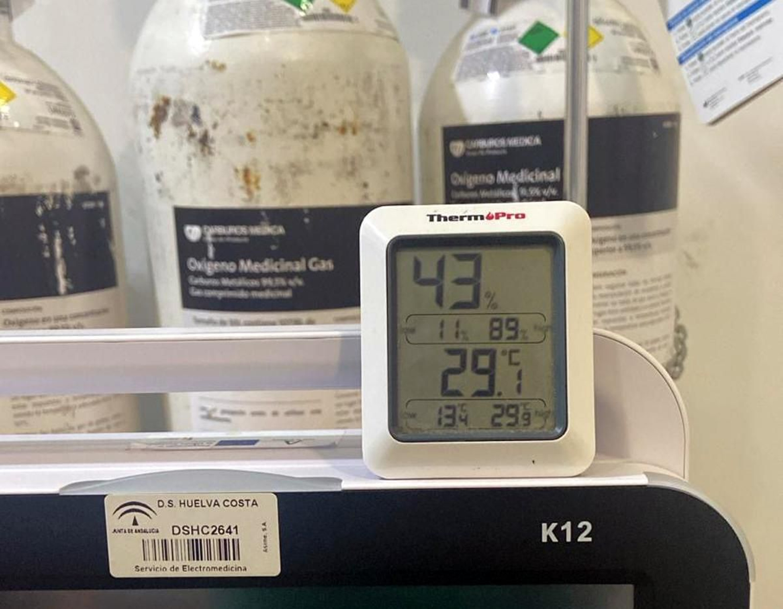 El calor se dispara en el centro de salud de Cartaya en plena ola de calor