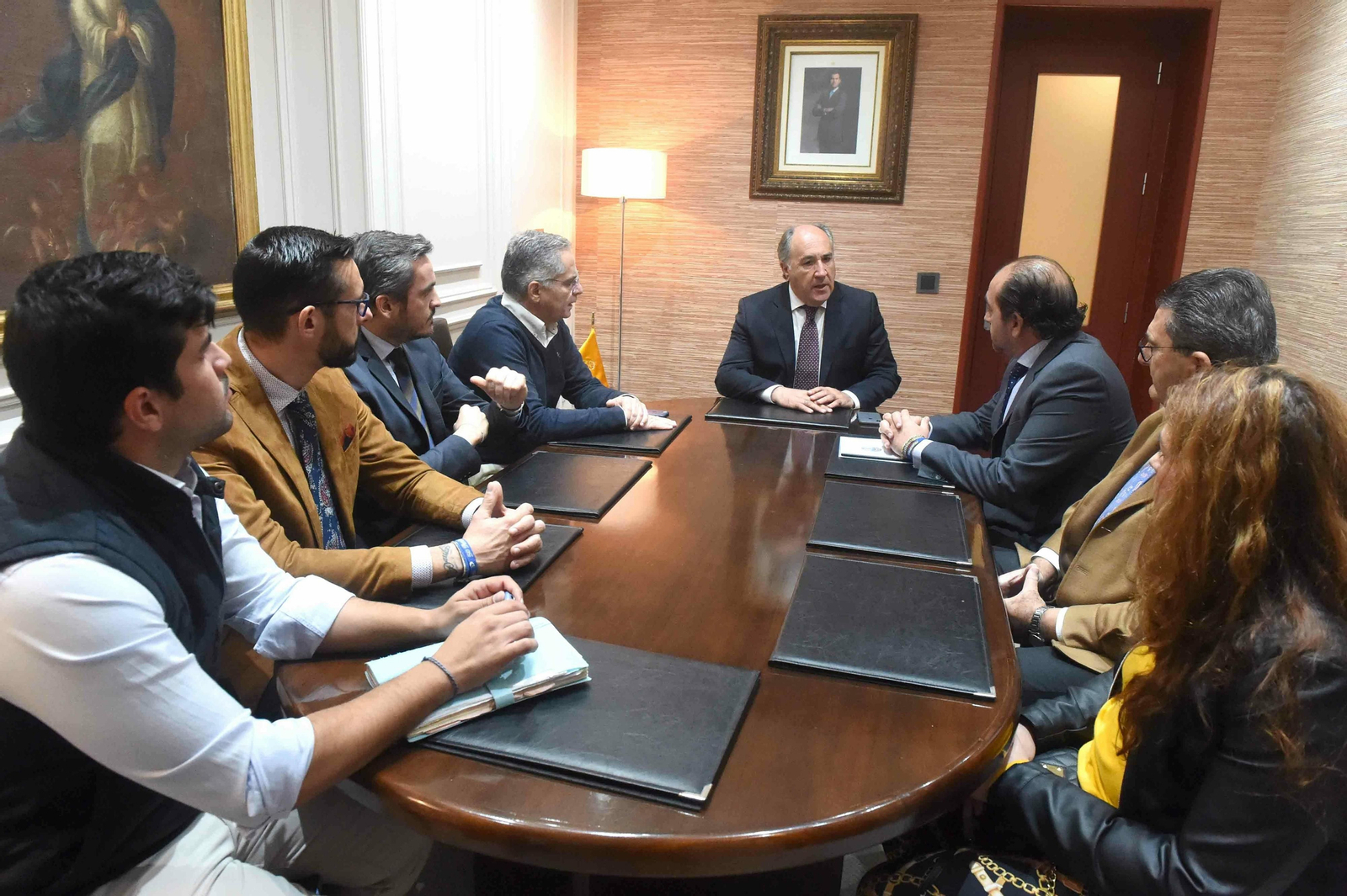 La reunión del Ayuntamiento con la Hermandad del Rocío de Algeciras.