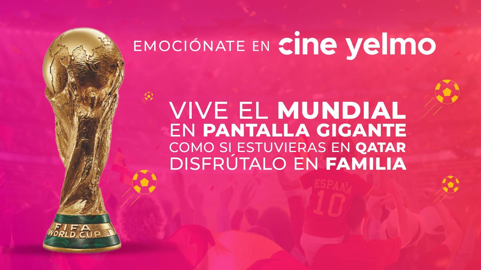 Promoción de Cine Yelmo para el Mundial Catar
