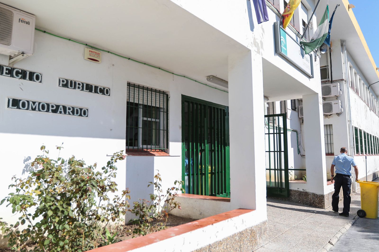 Una imagen reciente del CEIP Lomopardo, al que se le ha ampliado una línea en Secundaria.