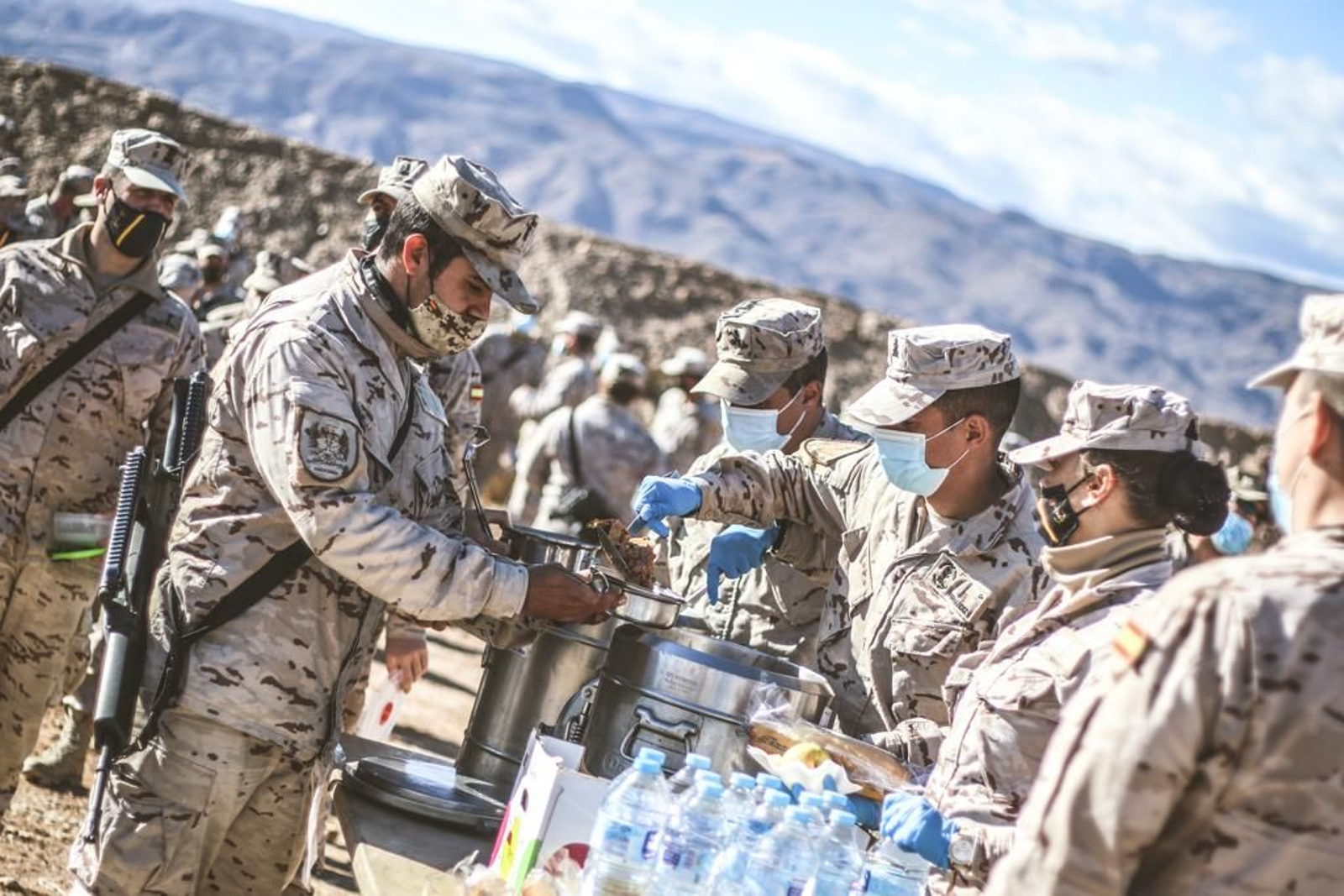Imágenes de las maniobras del Tercio de Armada de Infantería de Marina en Almería