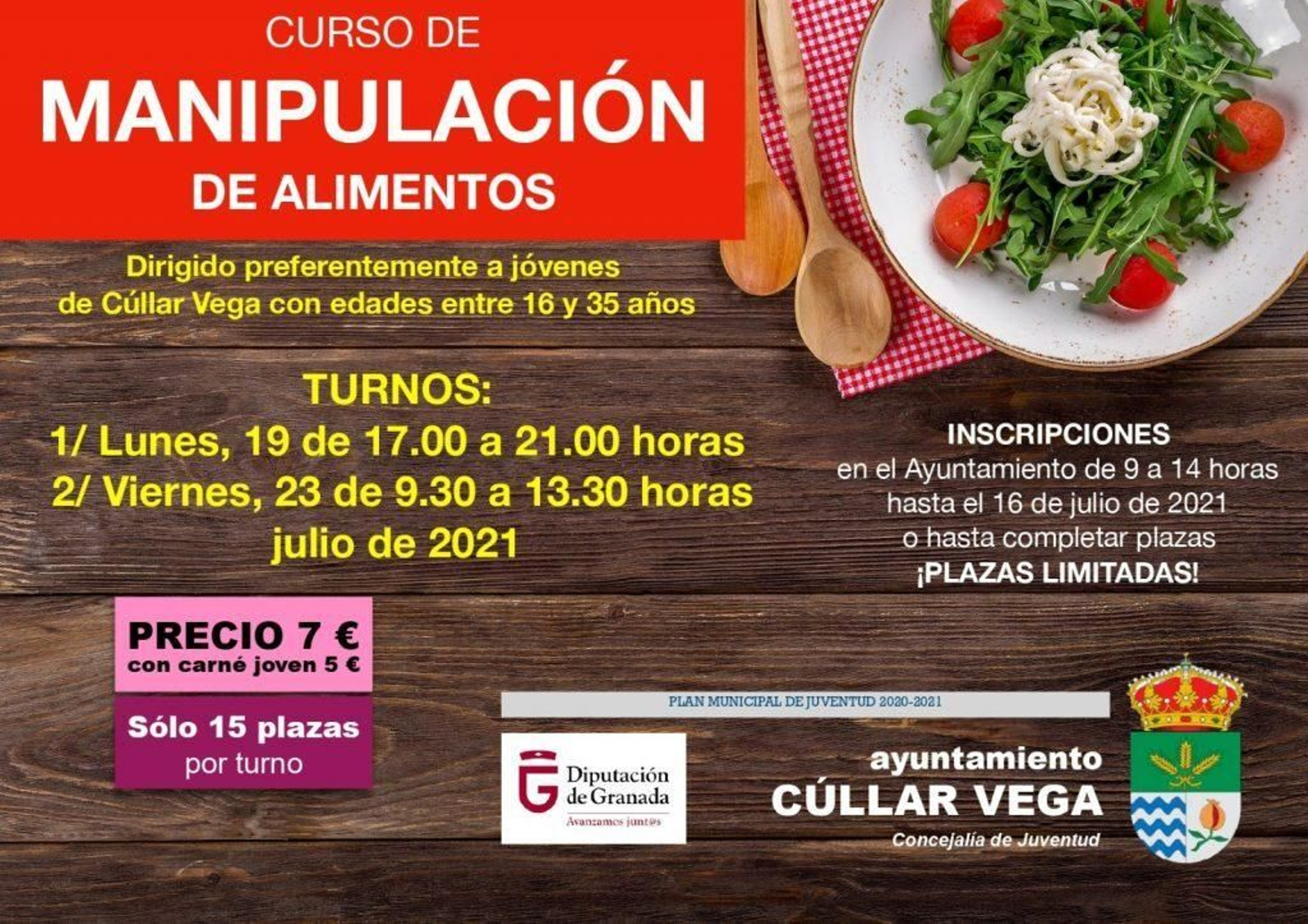 Curso de manipulación de alimentos