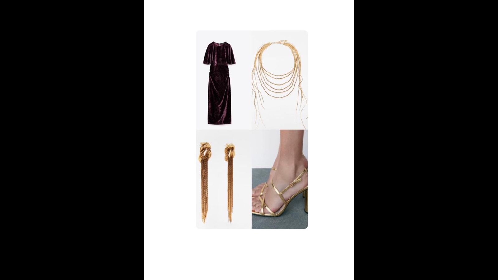 Look de Navidad de Zara. Look de Navidad de Zara.