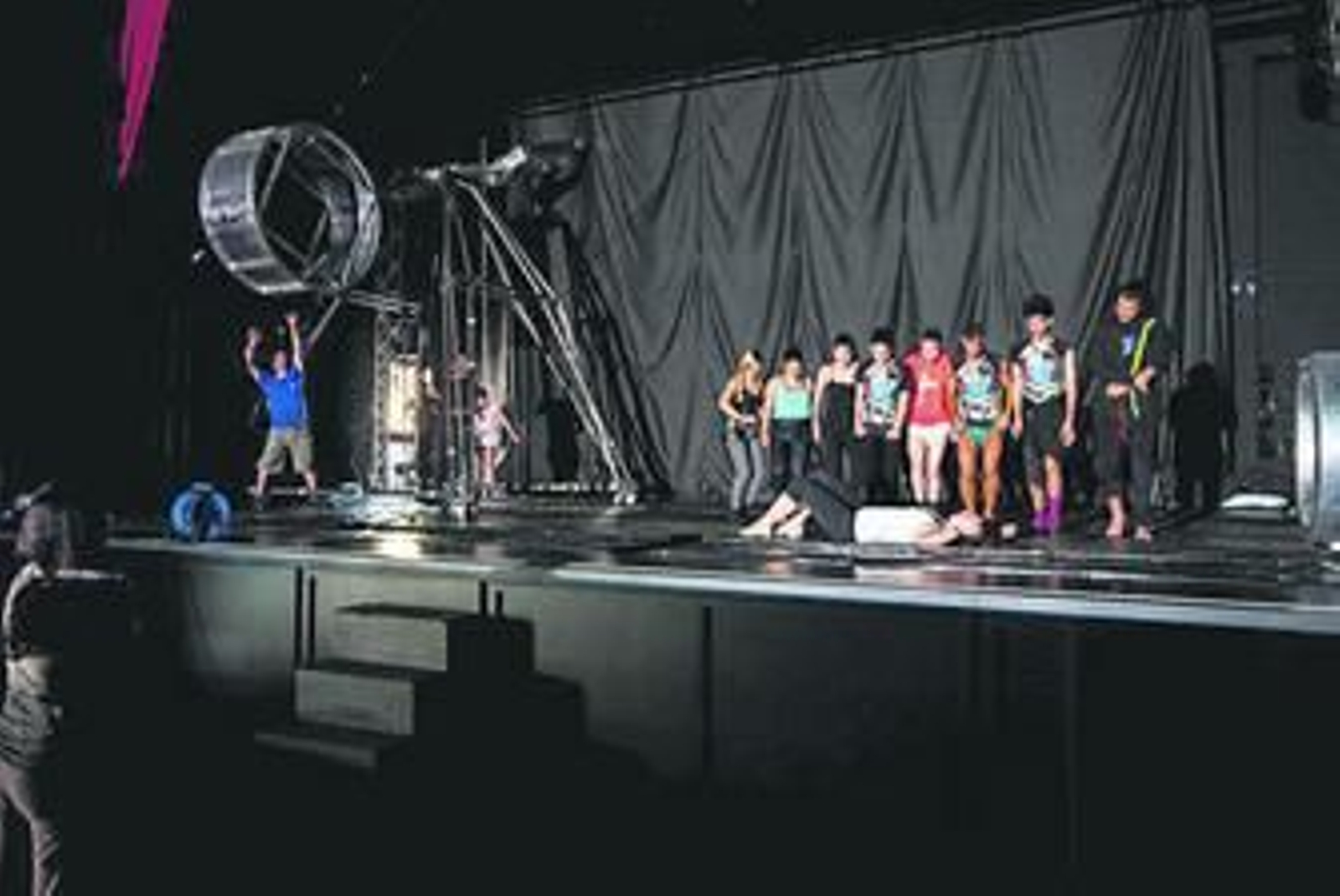 Ensayo de La Fura en el Ateneu de Barcelona.