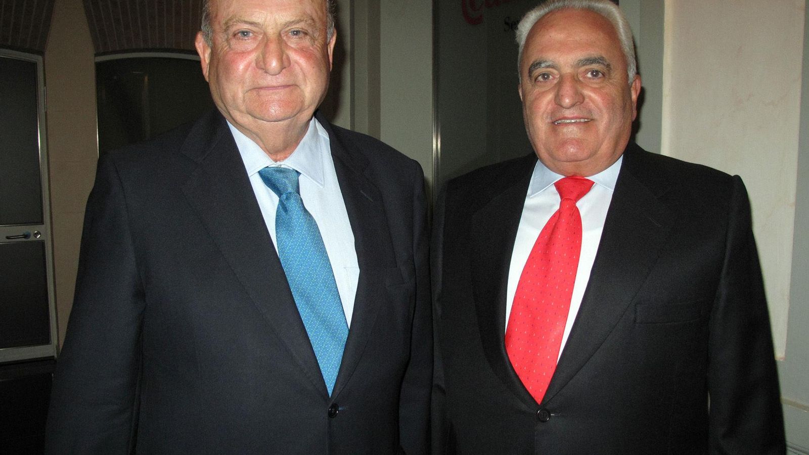 Con el empresario Manuel Contreras.