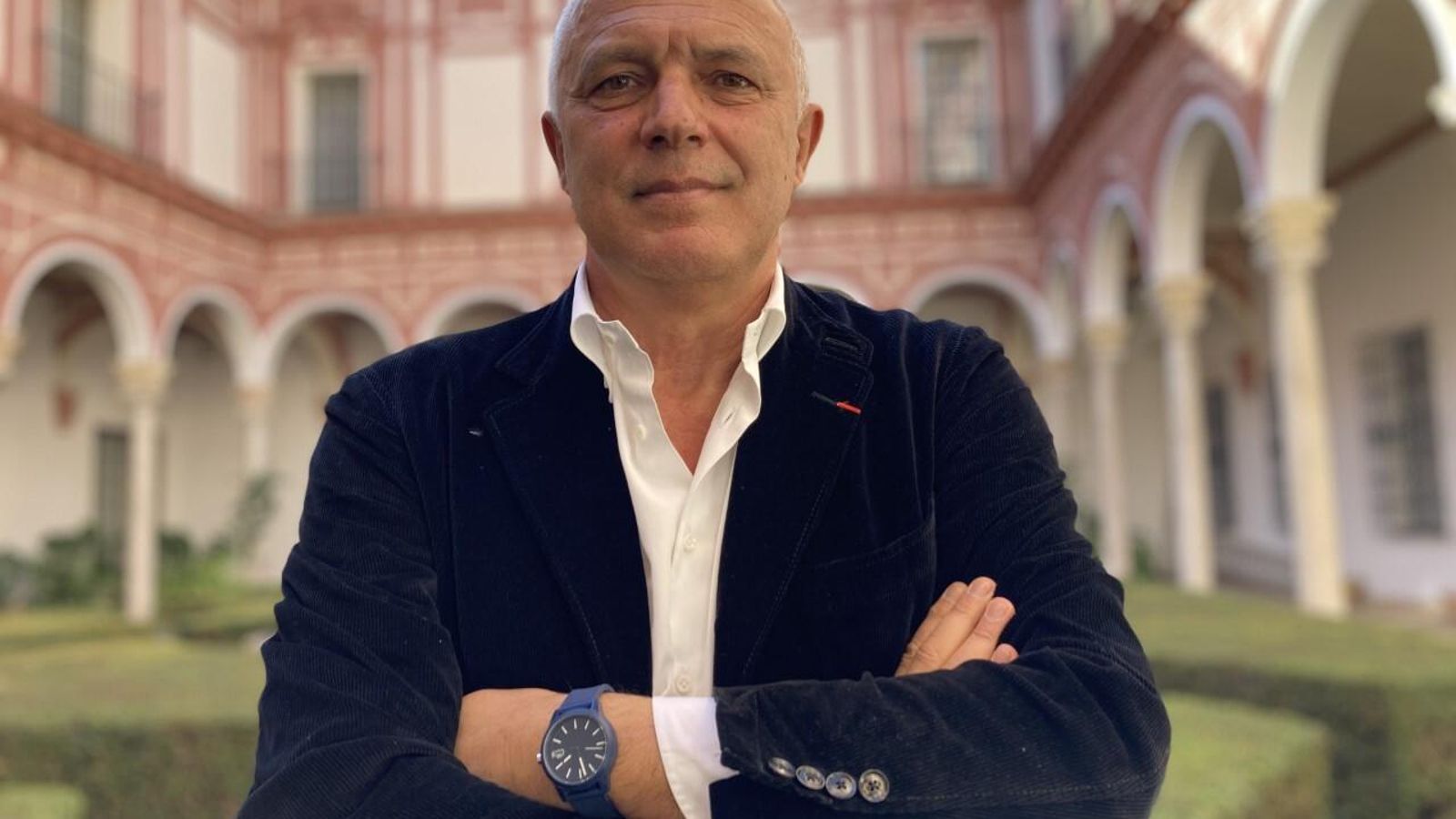 El escritor y pensador italiano durante su visita al Bellas Artes de Sevilla, donde concedió esta entrevista.