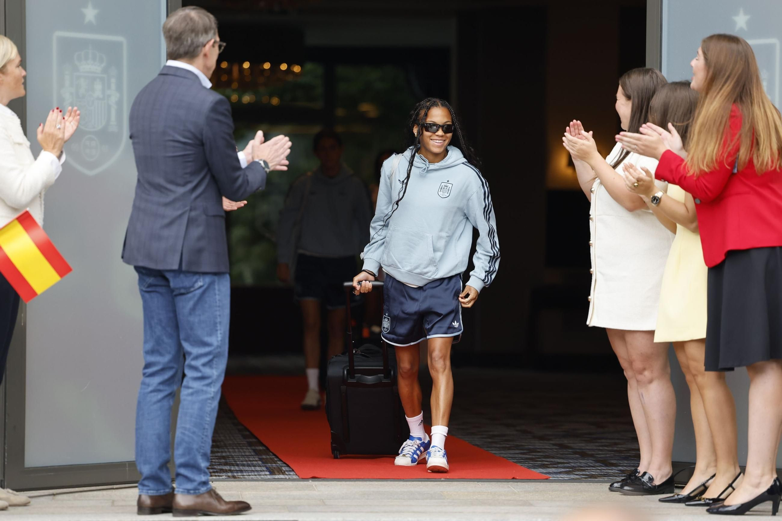 Las fotos de España antes de la final de la Eurocopa femenina