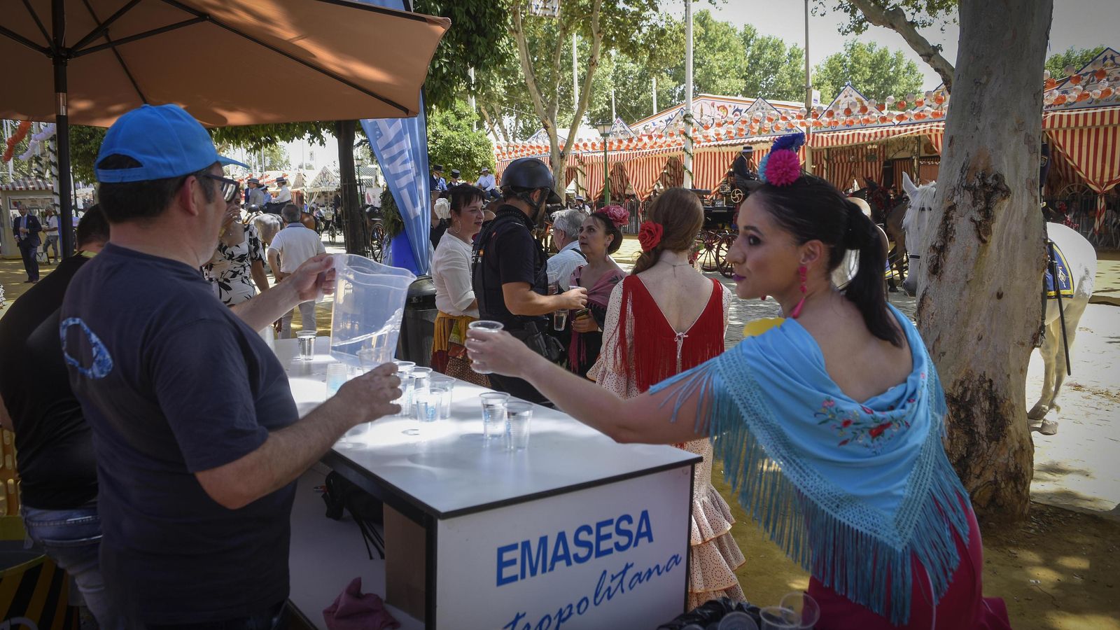 Un puesto de agua de Emasesa.