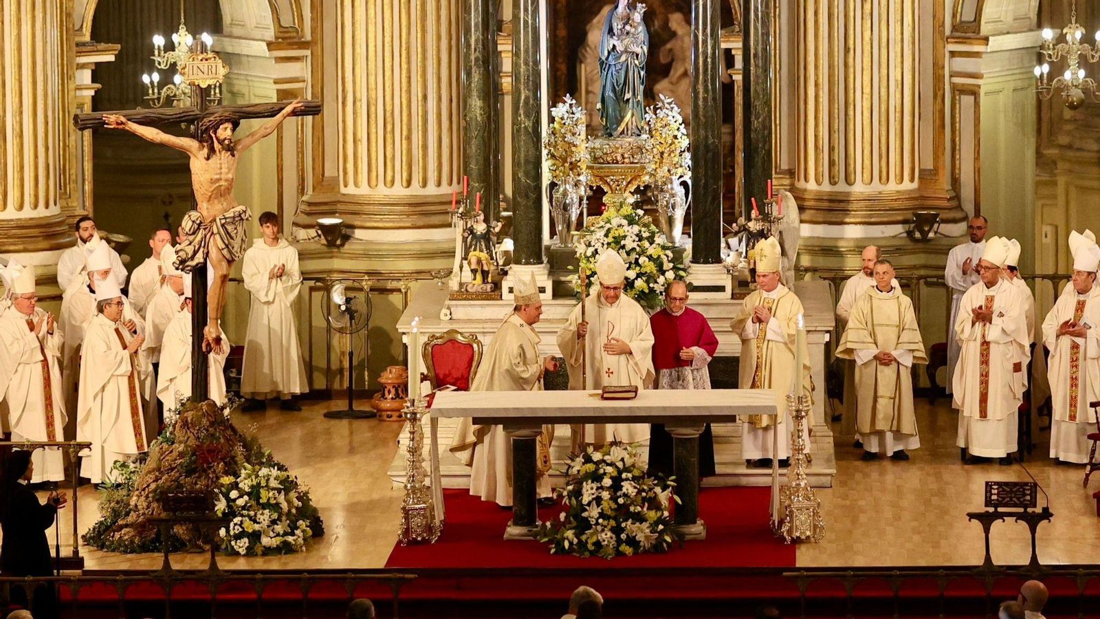 La toma de posesión del nuevo obispo de Málaga