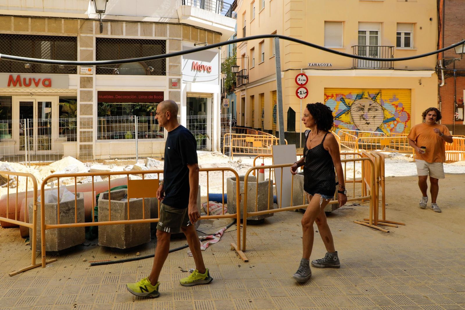 Las fotos de las obras en la calle Zaragoza de Sevilla