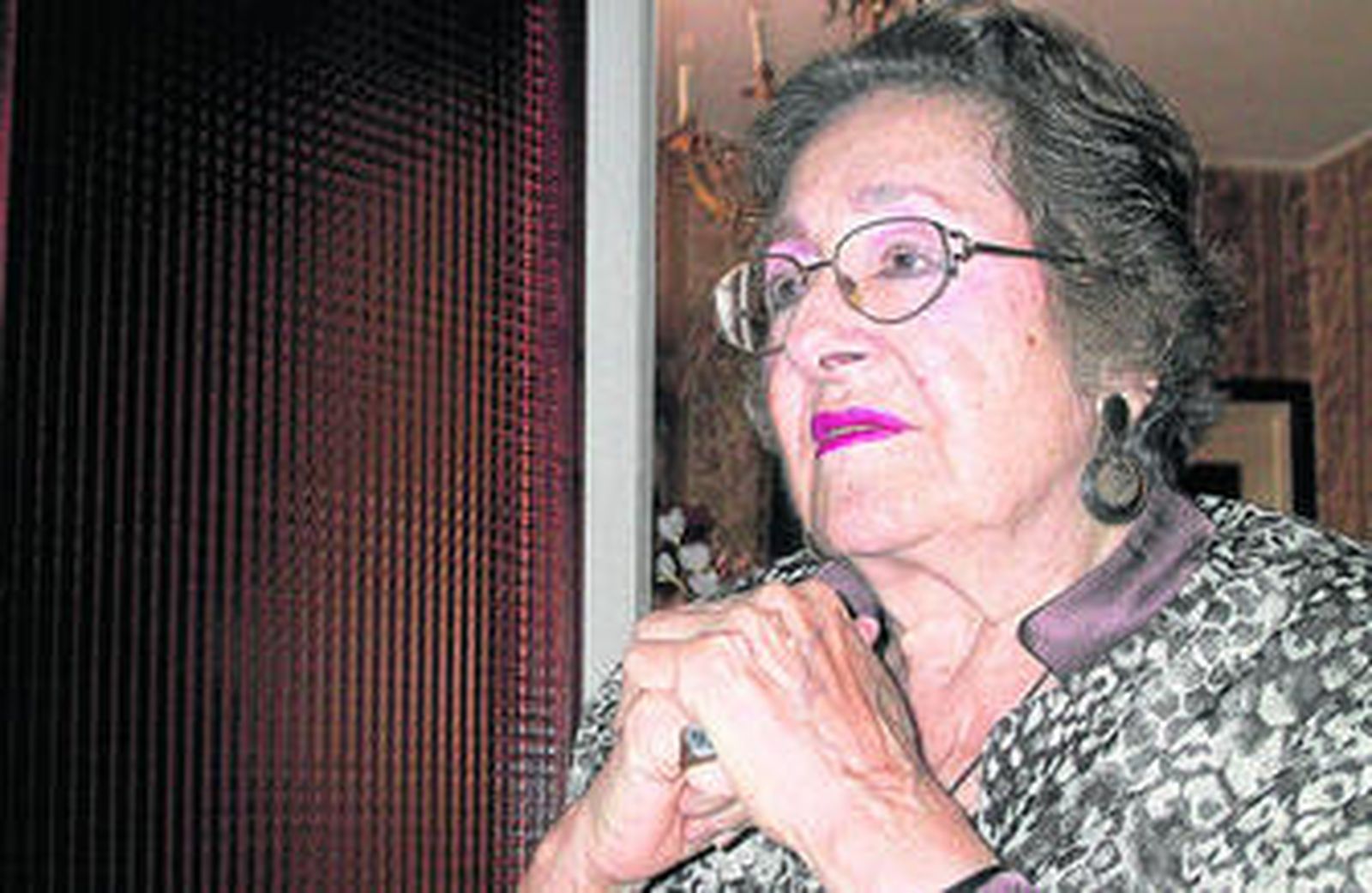 El maestro de fotoperiodistas Manuel Ruesga Bono retrató a doña América en 2002 en su domicilio sevillano.