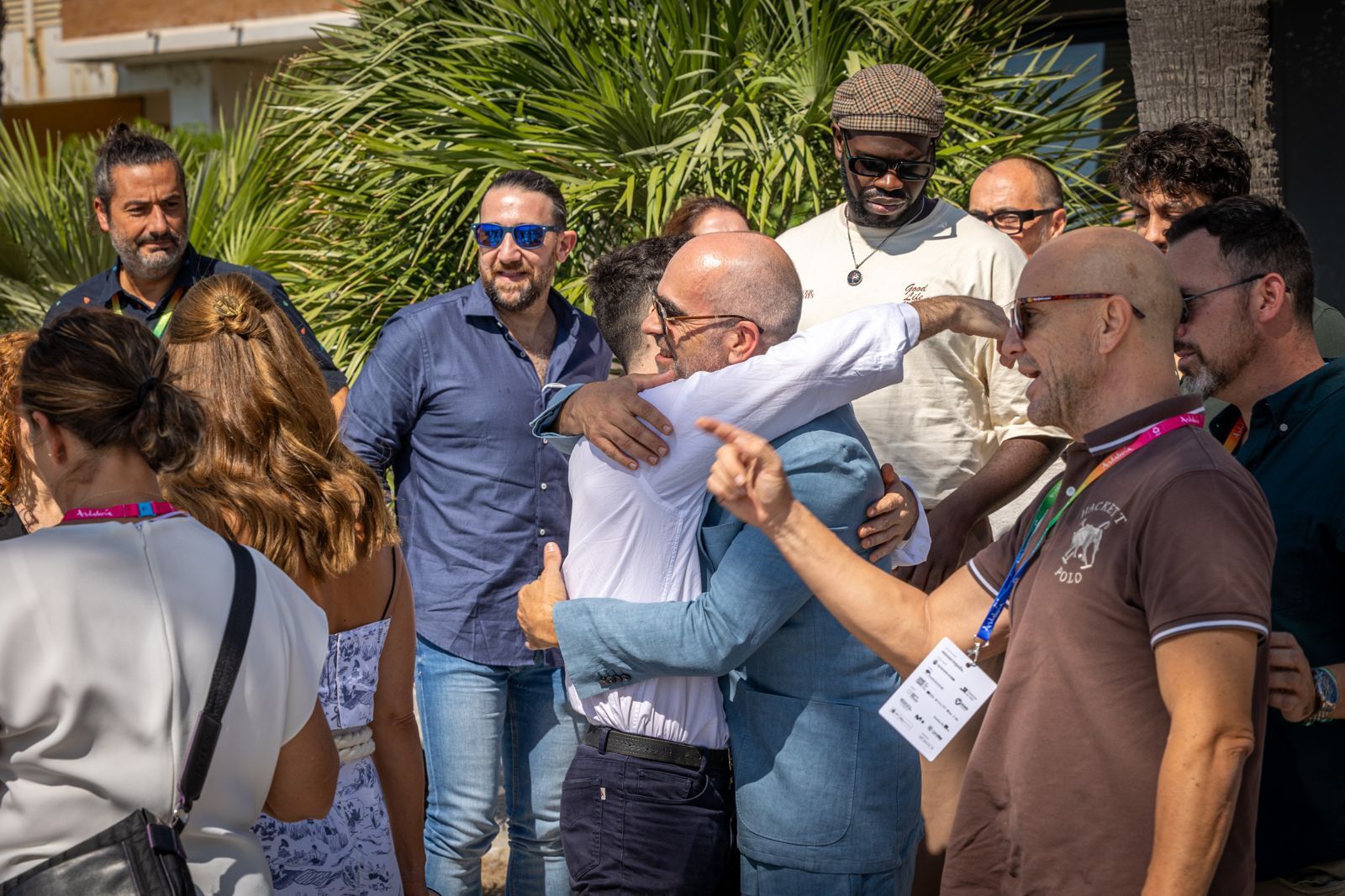 Photocall de Petra Martínez y actores de la serie 'La ley del mar' en La Caleta