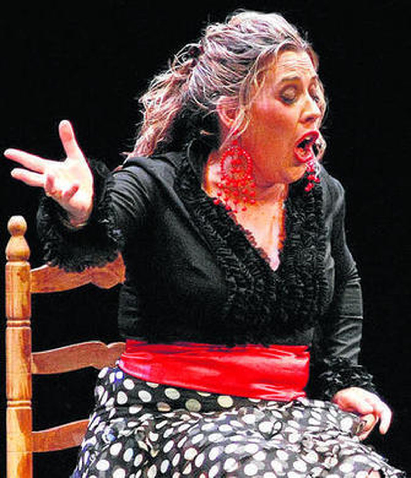 Aroa Cala, durante una de sus últimas actuaciones.