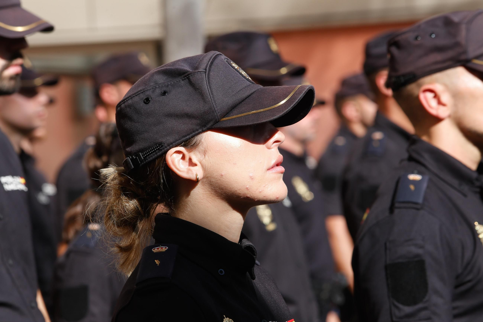 Acto de presenación de los nuevos alumnos de la Escuela Nacional de Policía en Algeciras